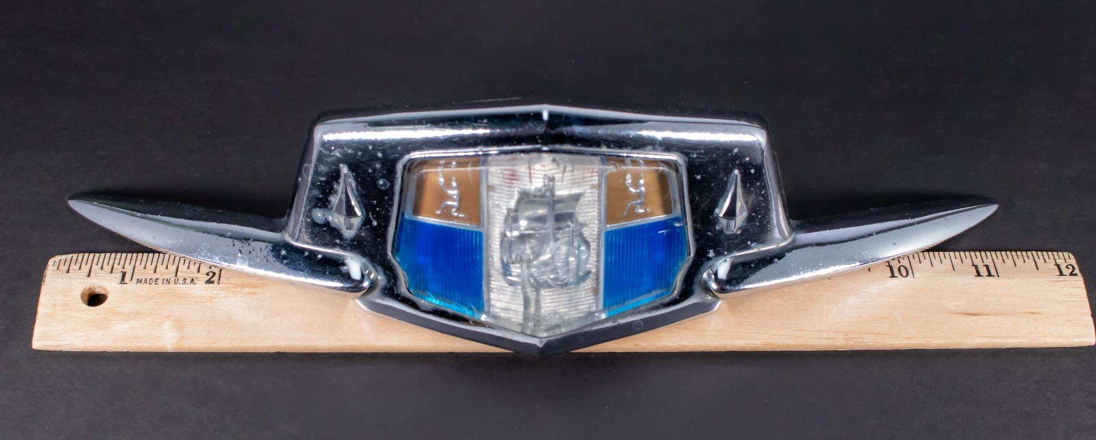 1951 Plymouth Cranbrook Cambridge & Concord Hood Emblem Part # 1335316