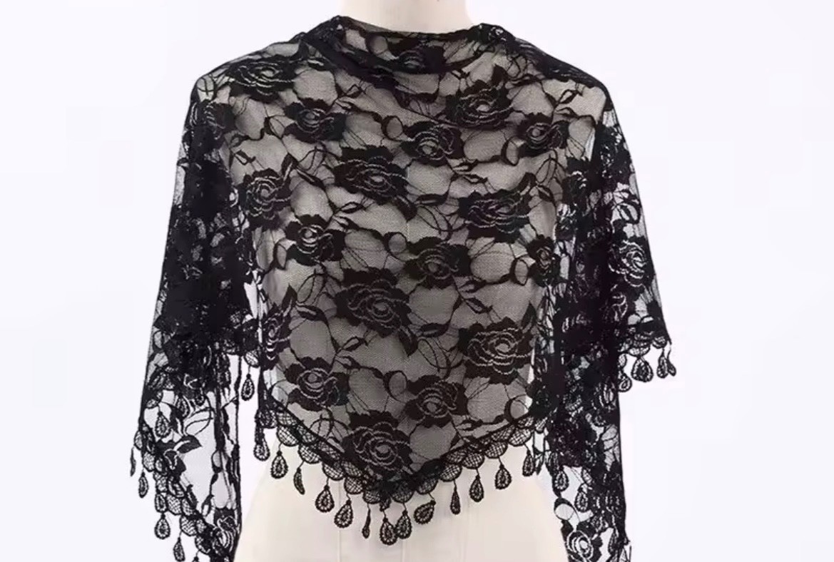 Lace Mantilla Catholic Veil Church Veil Chapel Veil Head Covering Latin Mass