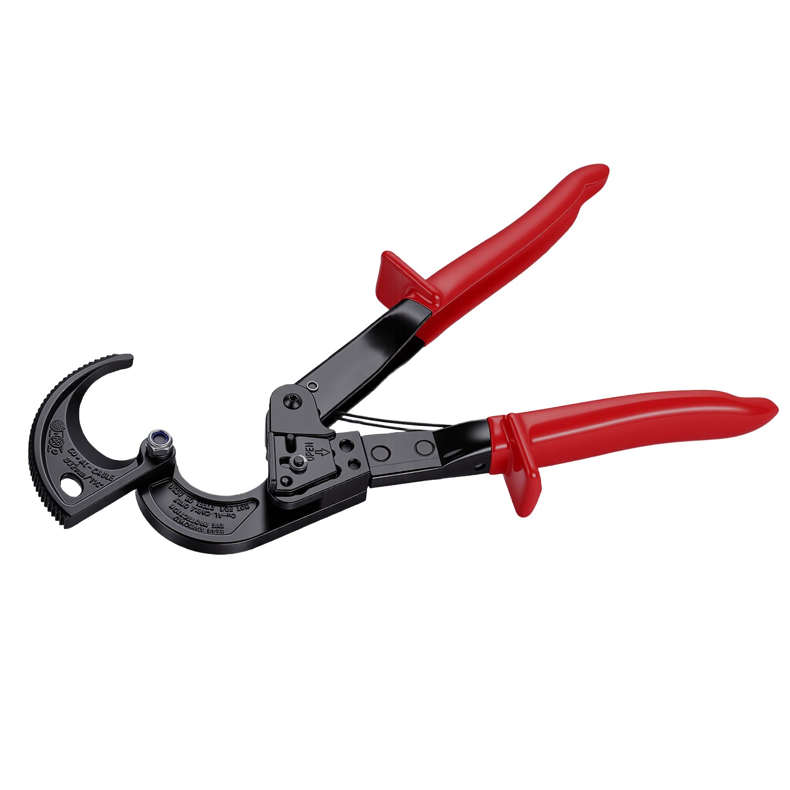 Uimoso Ratcheting Cable Cutter for Copper and Aluminum, 474 MCM / 240 mm²