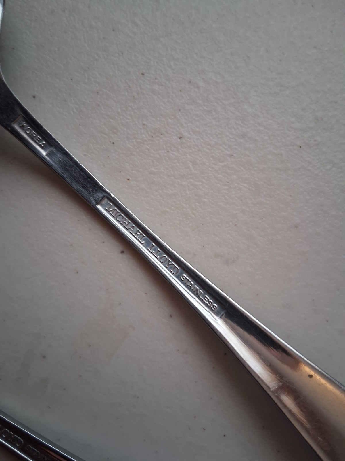 2-Michael LLoyd Stainless Flatware Oval Soup Spoons MLL12 Pattern