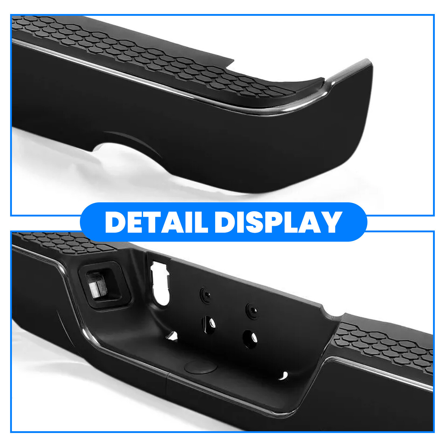 Painted To Match - Rear Step Bumper Assembly for 2009-2018 Dodge RAM 1500