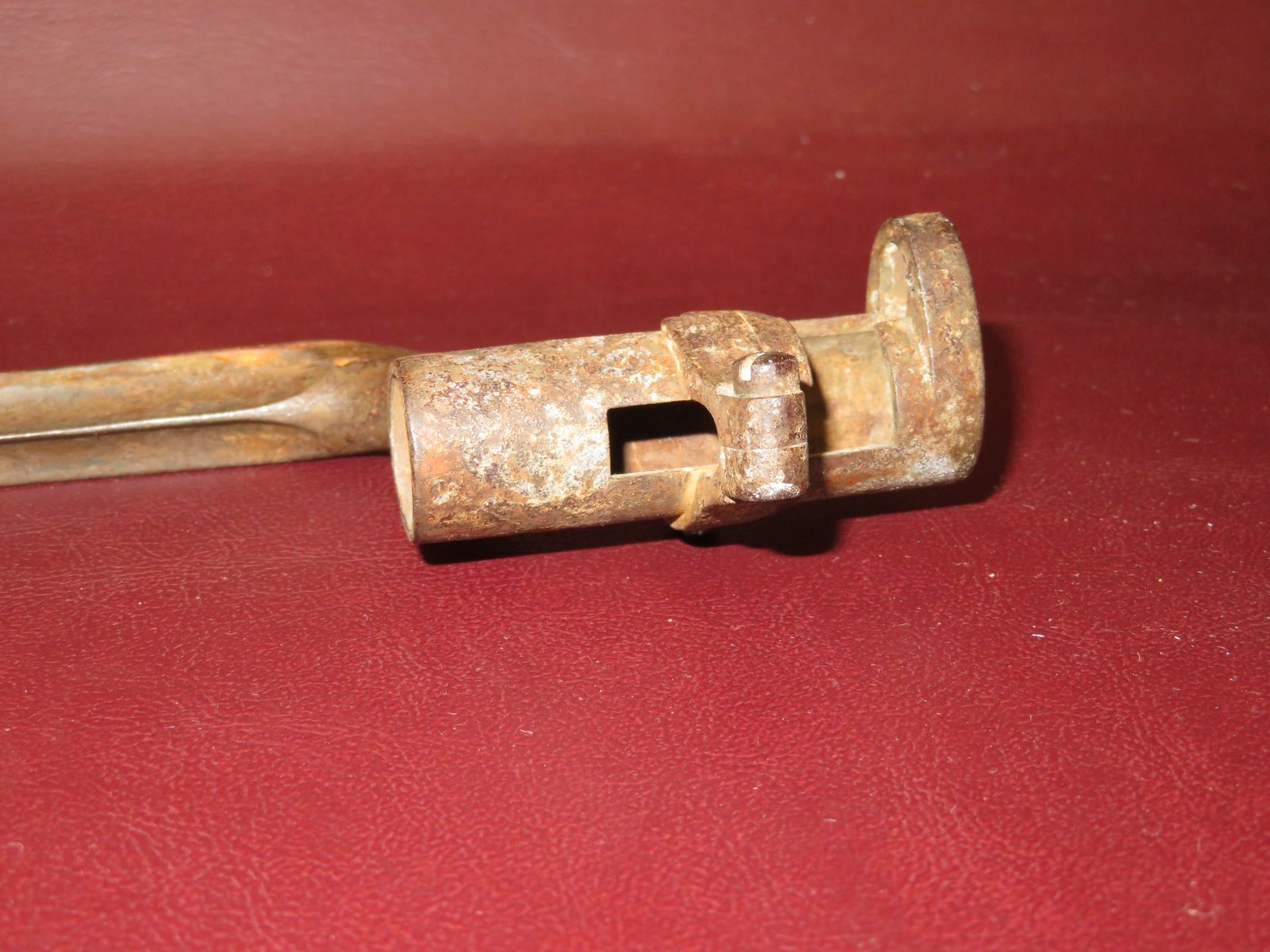 Antique US Civil War Era Cast Iron Socket Bayonet for Rifle