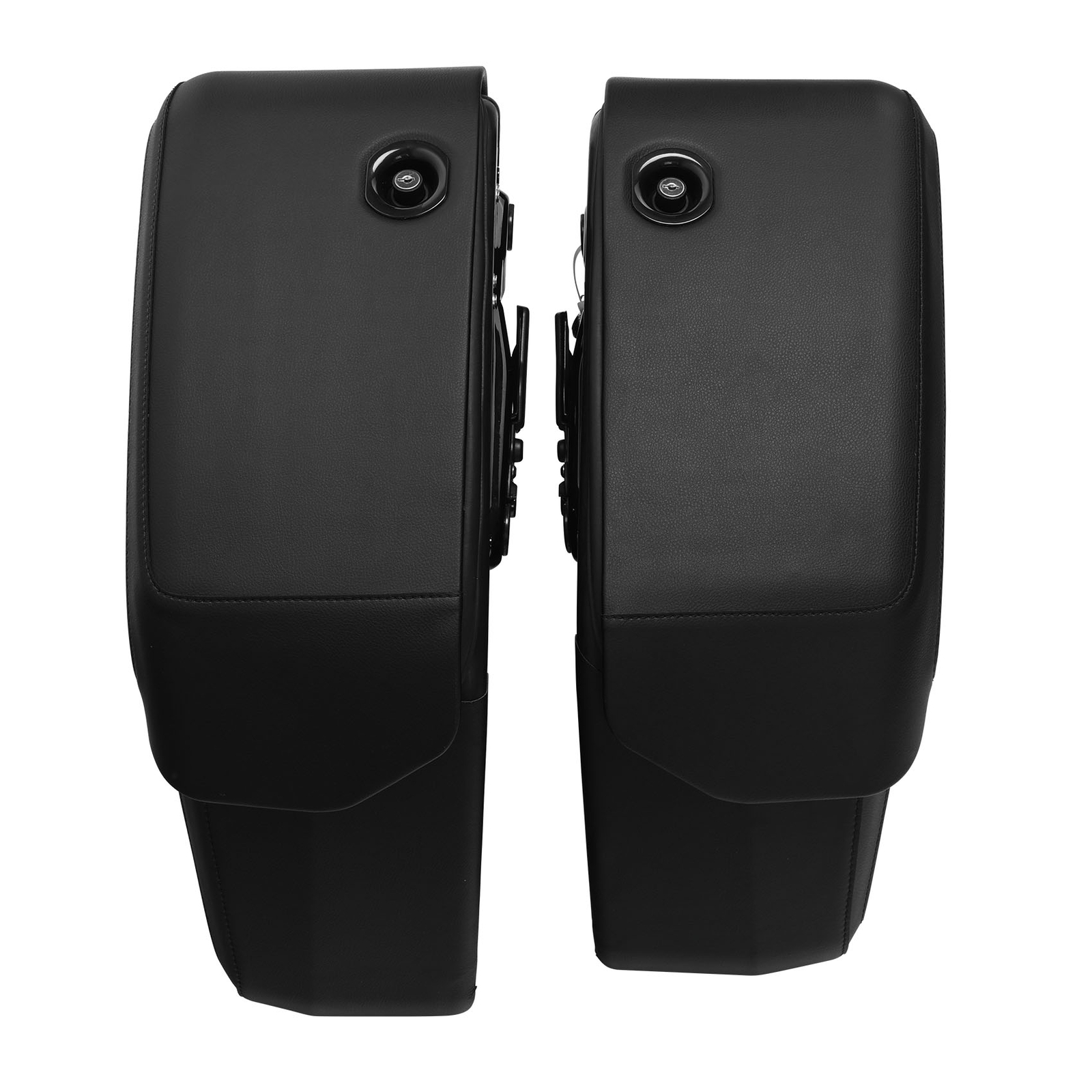 Black Detachable Saddlebags Fit For Harley Davidson Fat Boy Breakout 2014-2024