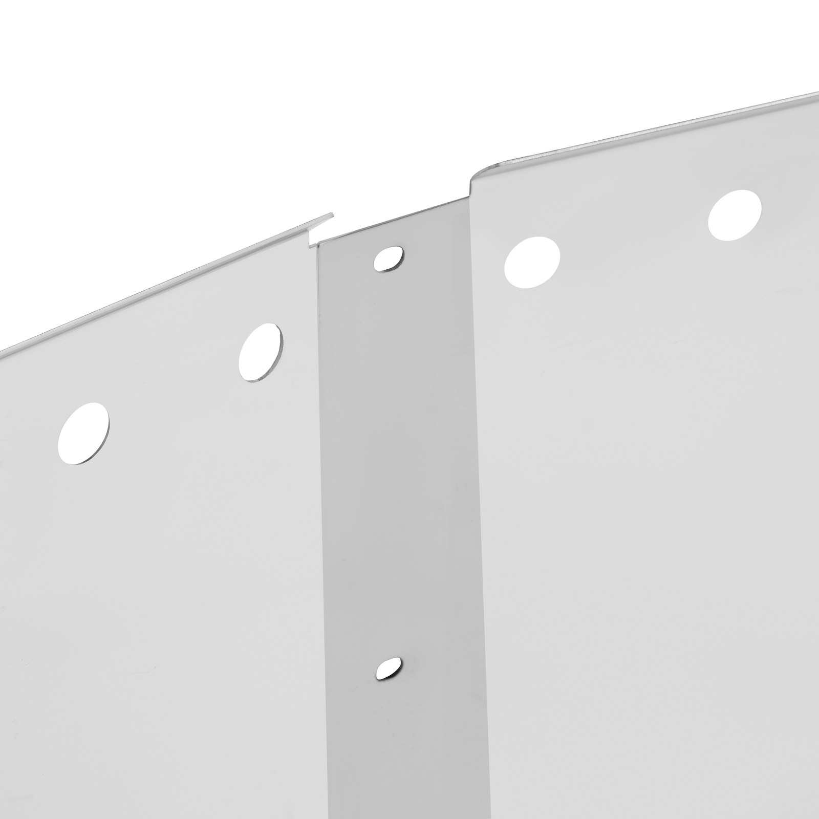 Stainless Steel Bulleye Hole Roof Sun Visor 14" For Kenworth W990 T680 T880