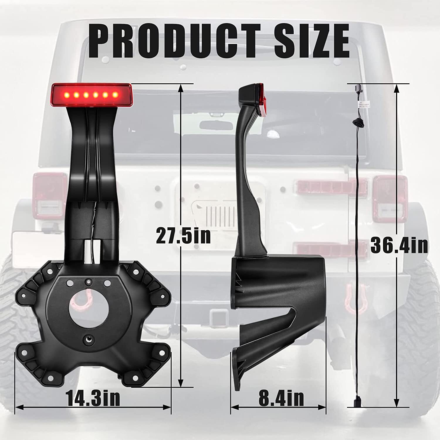 New Spare Tire Holder Mounting Bracket For Jeep Wrangler JK 2007-2018 68048581AA