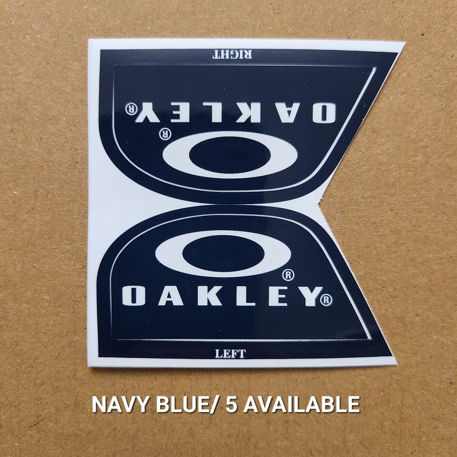 Oakley Football Helmet Visor Eye Shield Tab Decals (Message W/Color You Want)