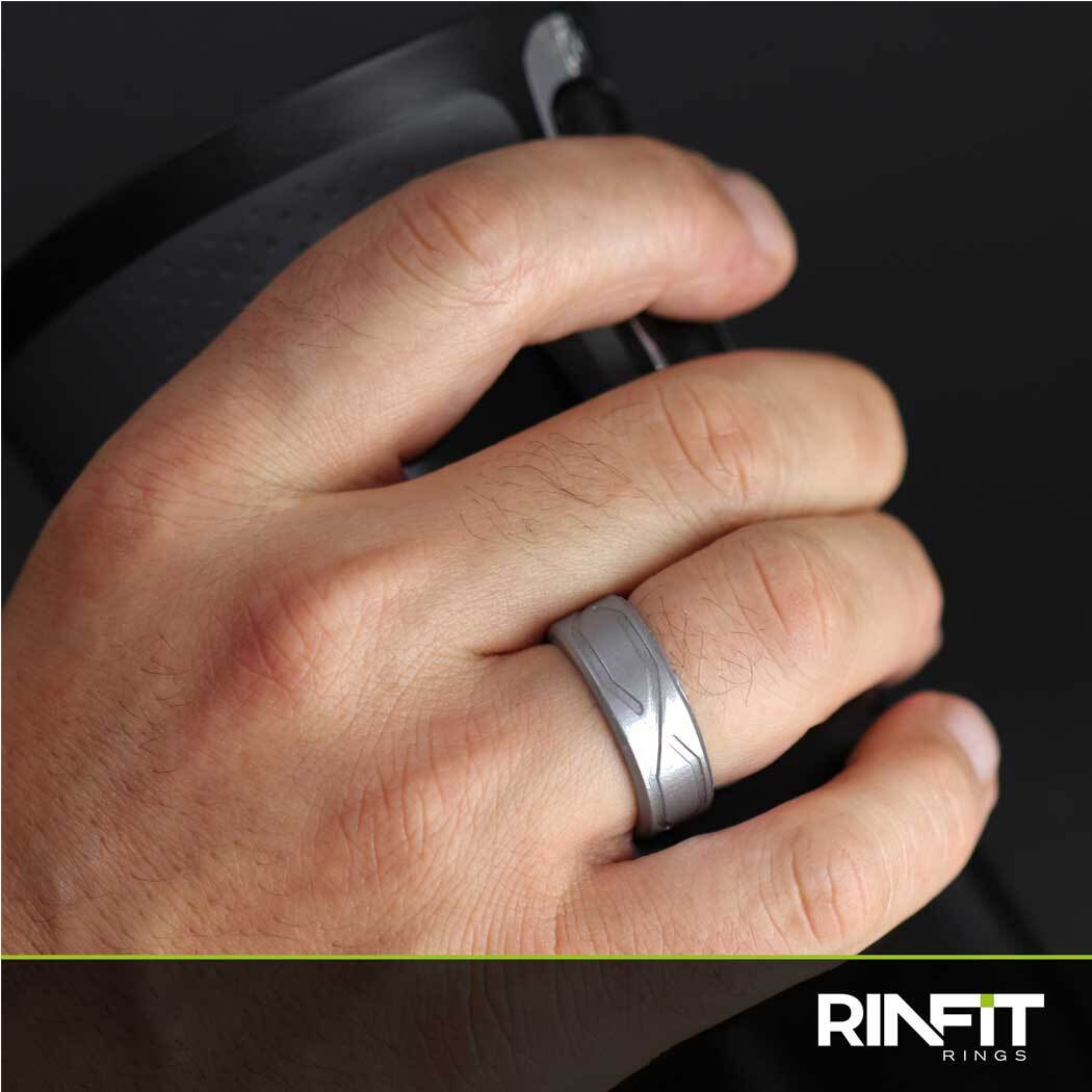 Silicone Rings for Men by RINFIT. 4Love Style. Soft & Comfortable Wedding Band
