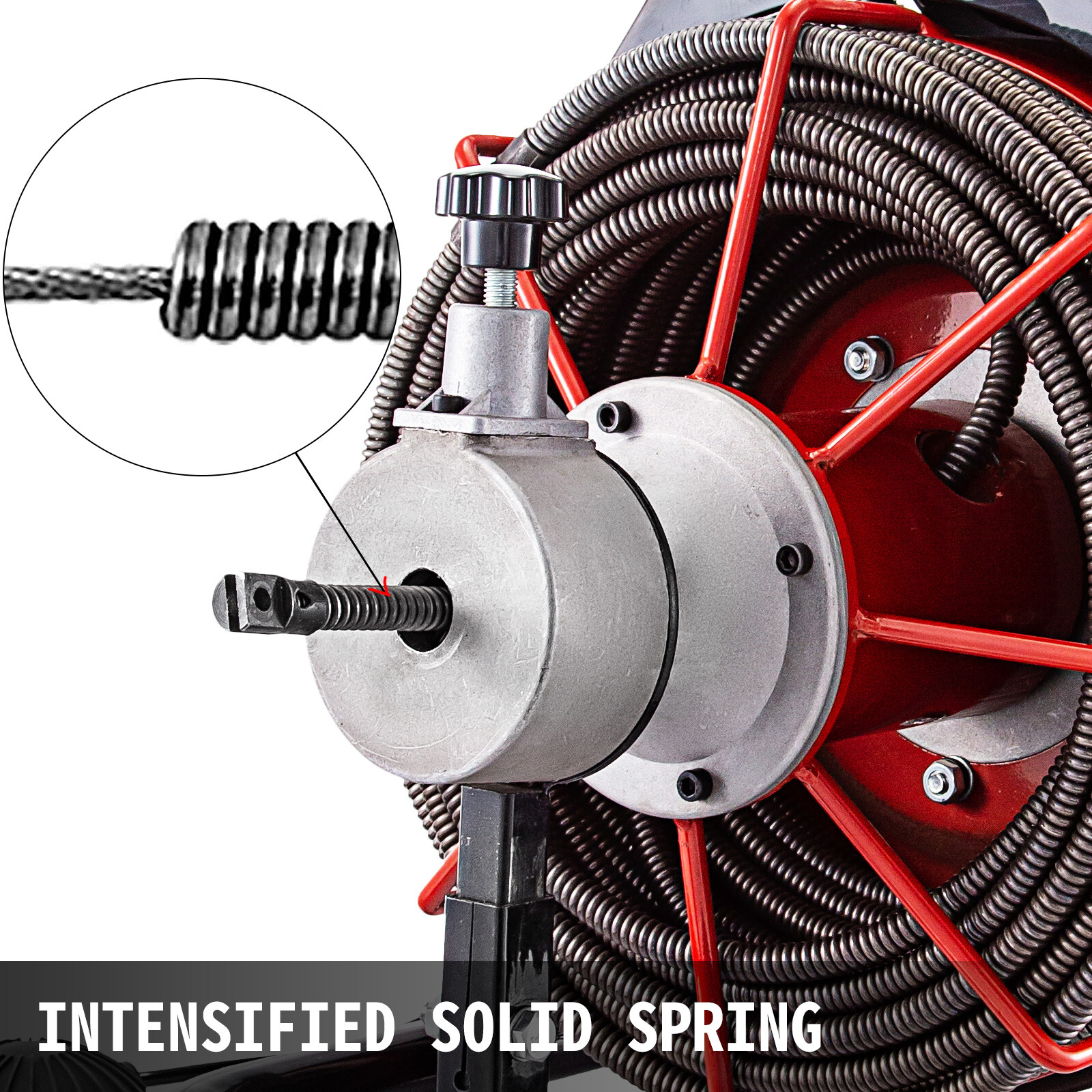 Commercial 100ft 1/2'' Sewer Snake Drain Auger Cleaner Cleaning Machine Plumbing