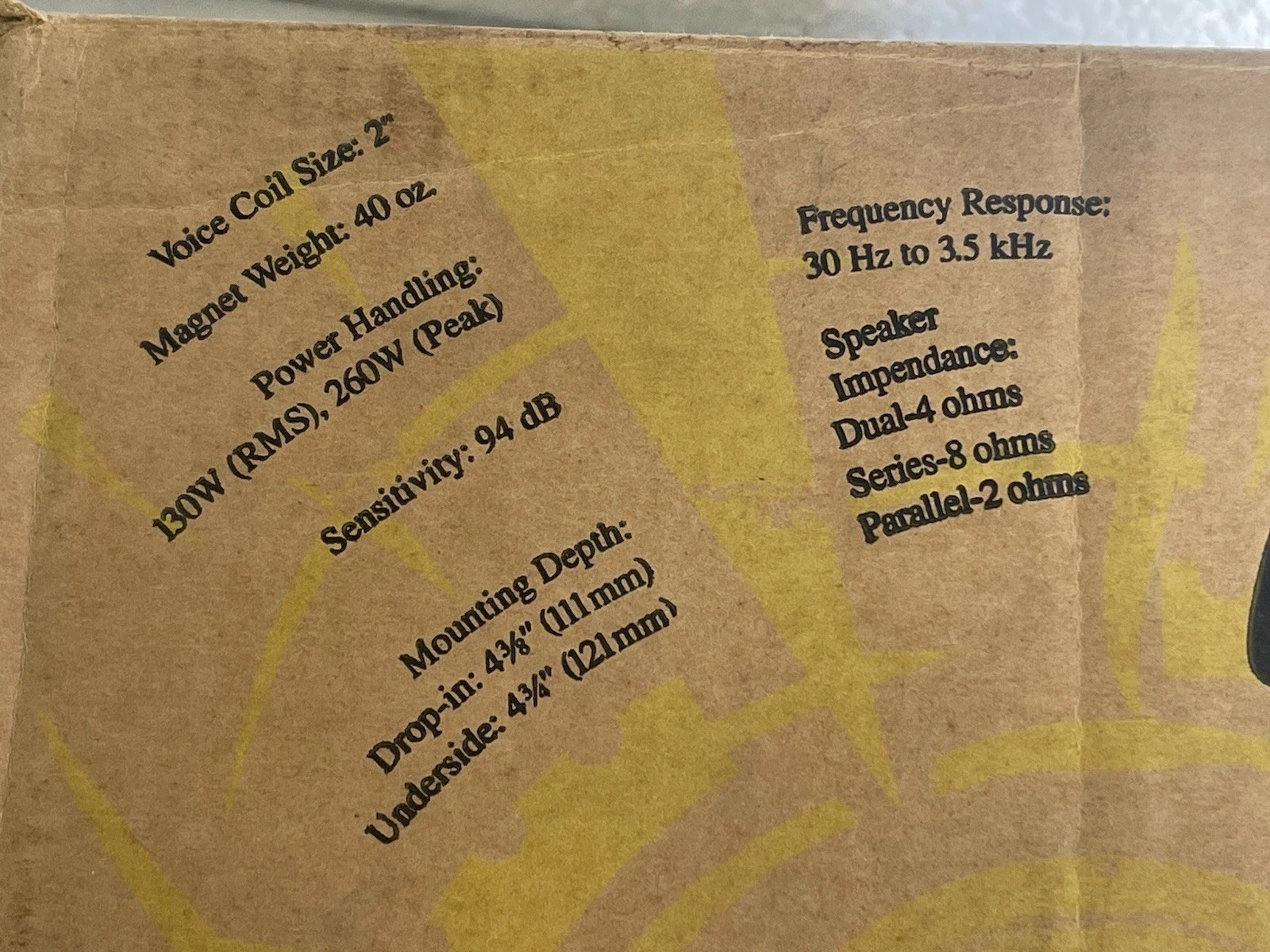 JBL GT102D Grand Touring Automotive Speaker 10" Subwoofer