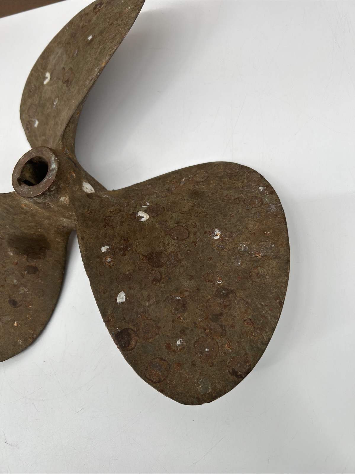 grand Rapids Vtg Brass Boat Propeller 3 Blade 1" Shaft 17 LH 14