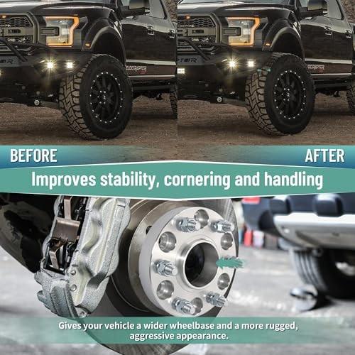 6x5.5 Hubcentric Wheel Spacers for Silverado Sierra 6x5.5-M14x1.5-78.1-1.25"