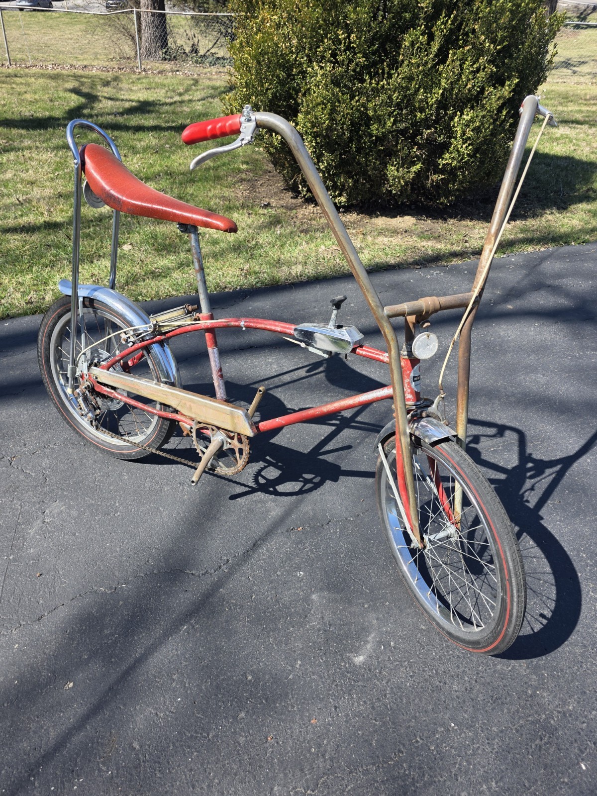 1969 Montgomery Wards Formula V original Survivor Flamboyant red 69 Muscle Bike