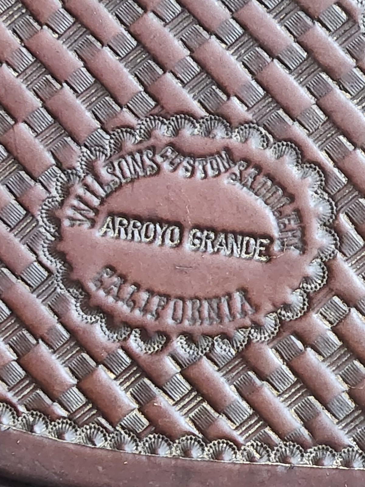 Vintage Western Tapaderos Tooled Wilsons Custom Saddlery California