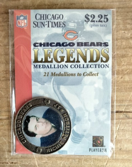 RICHIE PETTIBON  CHICAGO BEARS LEGENDS 2004 Medallion Coin New NOS