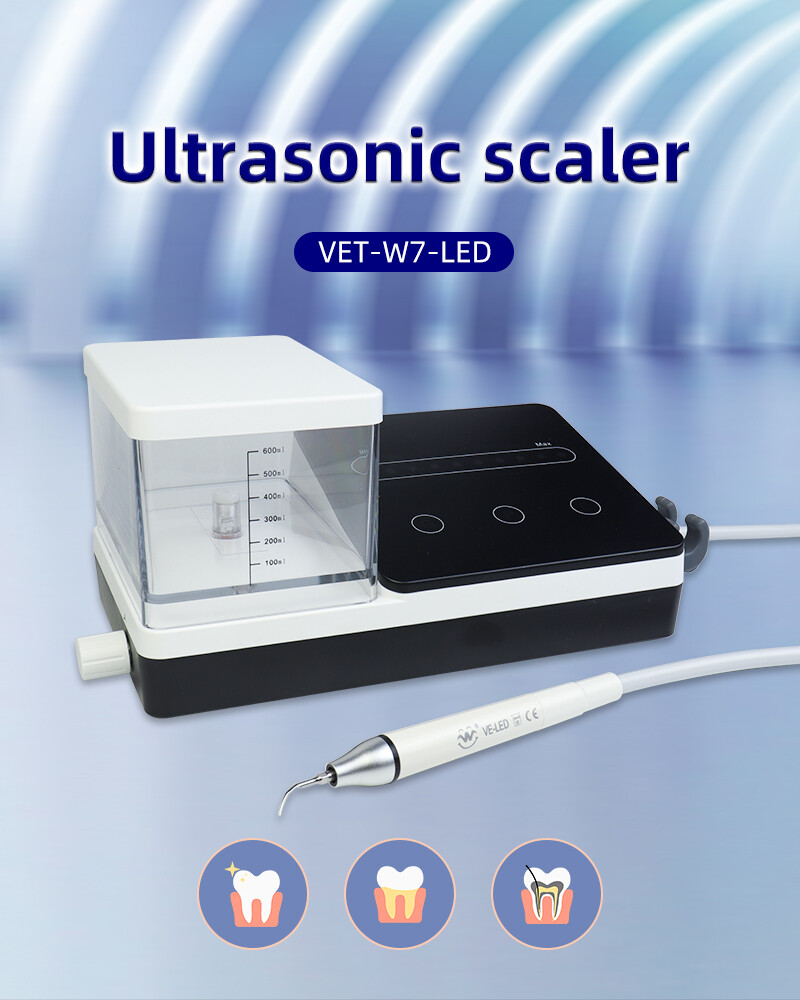 Dental Ultrasonic Piezo Scaler 600ml Tank 10Tip Fit EMS Woodpecker LED Handpiece