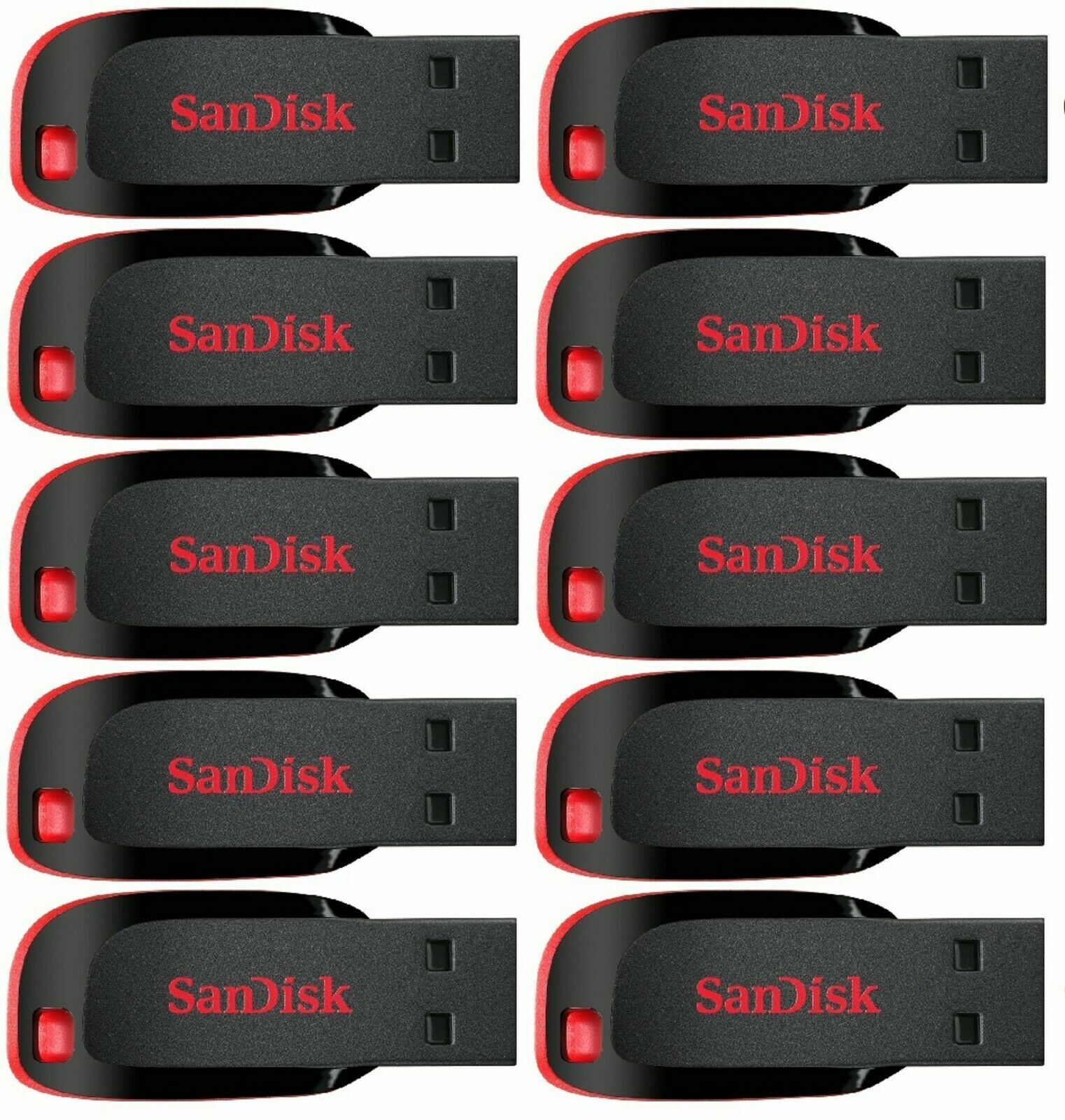 Sandisk 16GB 32GB 64GB 128GB Cruzer Blade Flash Drive Memory Stick USB Lot Pack