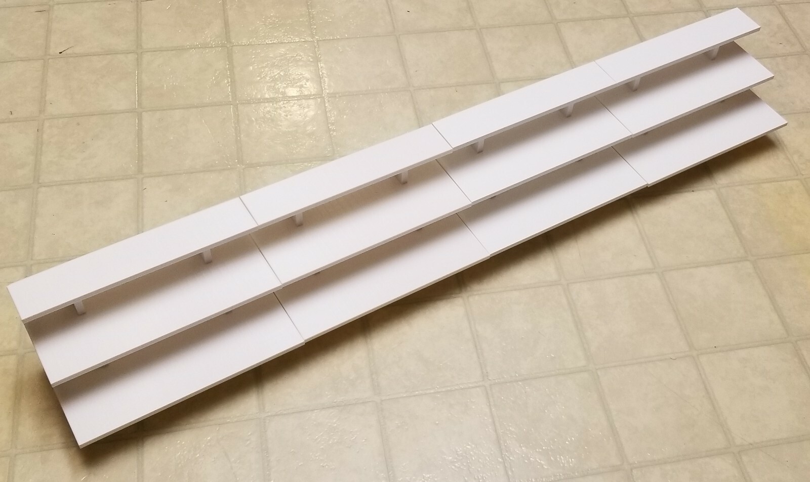 10 inch 3-Tier White Funko Pop! Display Shelf Stand with Equal Length Shelves