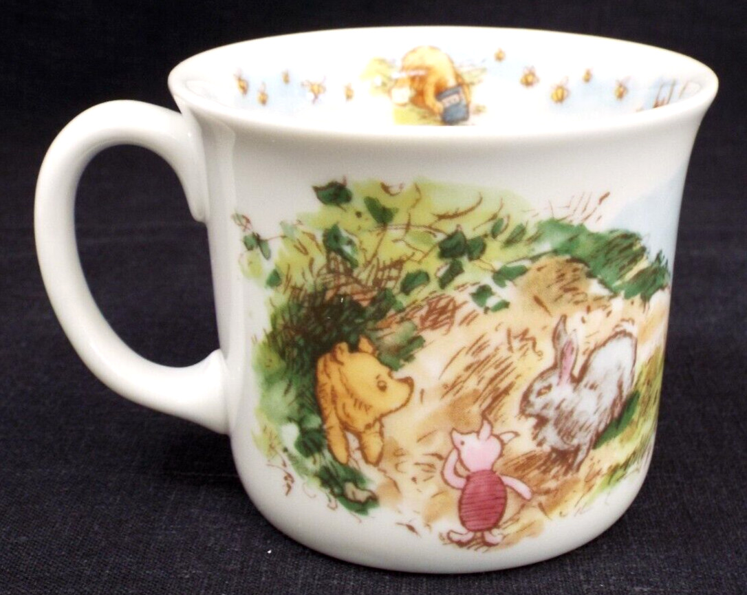 Vintage Winnie the Pooh Piglet Childrens Cup Mug Cereal Bowl Set Royal Doulton