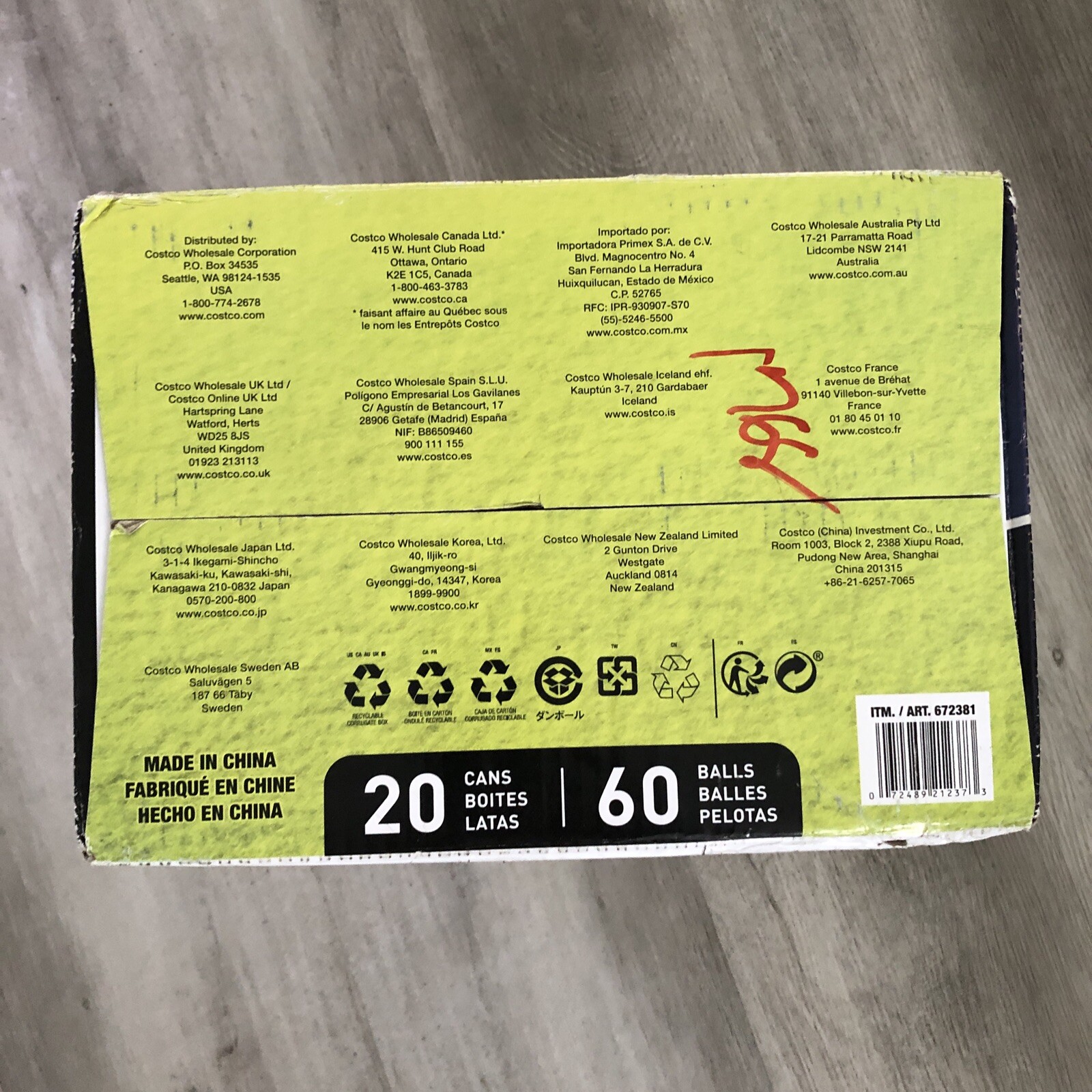 Penn 672381 Championship Extra Duty Tennis Balls - 60 Count