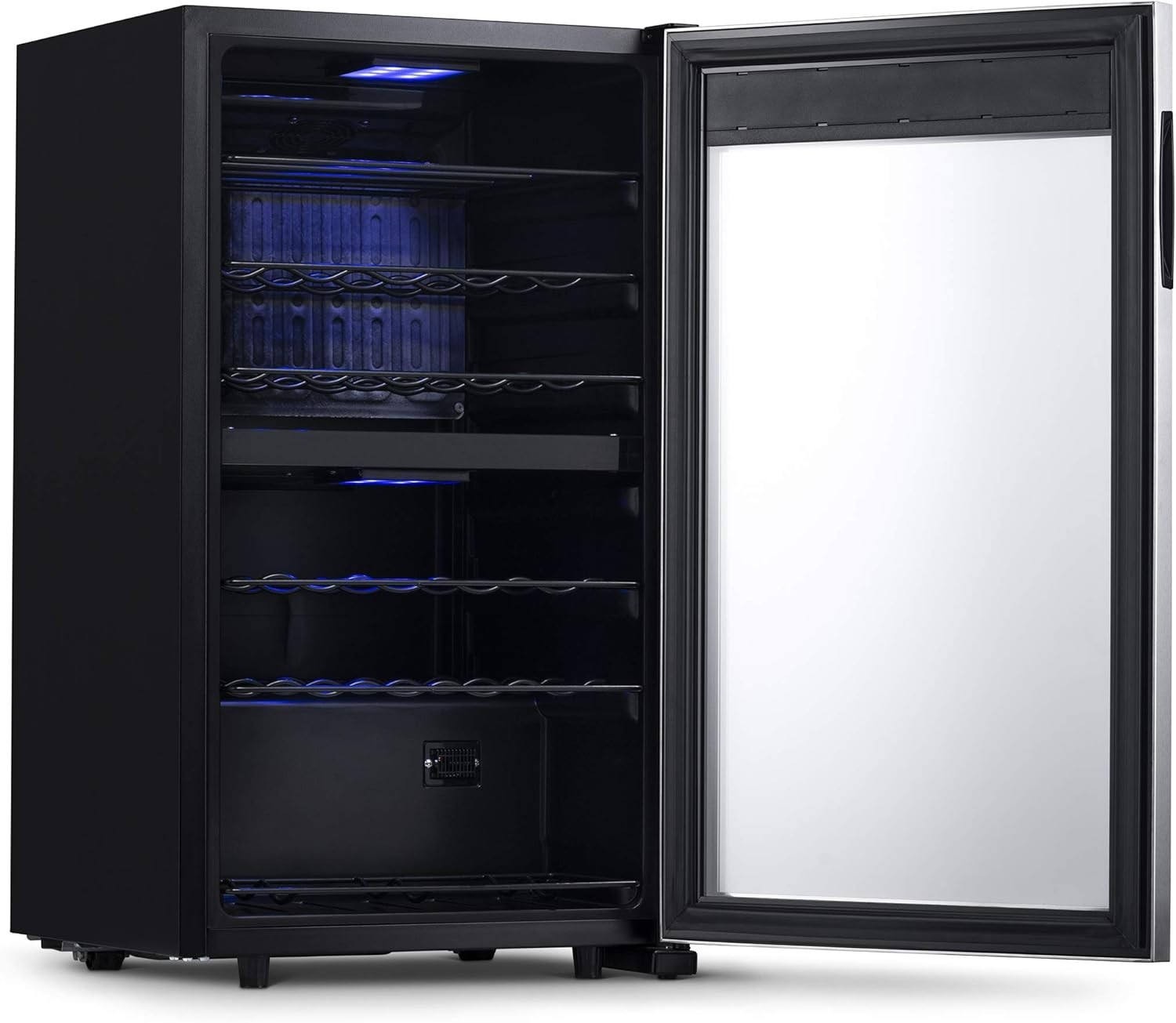 Newair NWC028SS01-RB Dual Zone Wine Fridge with Racks - Certified Refurbished