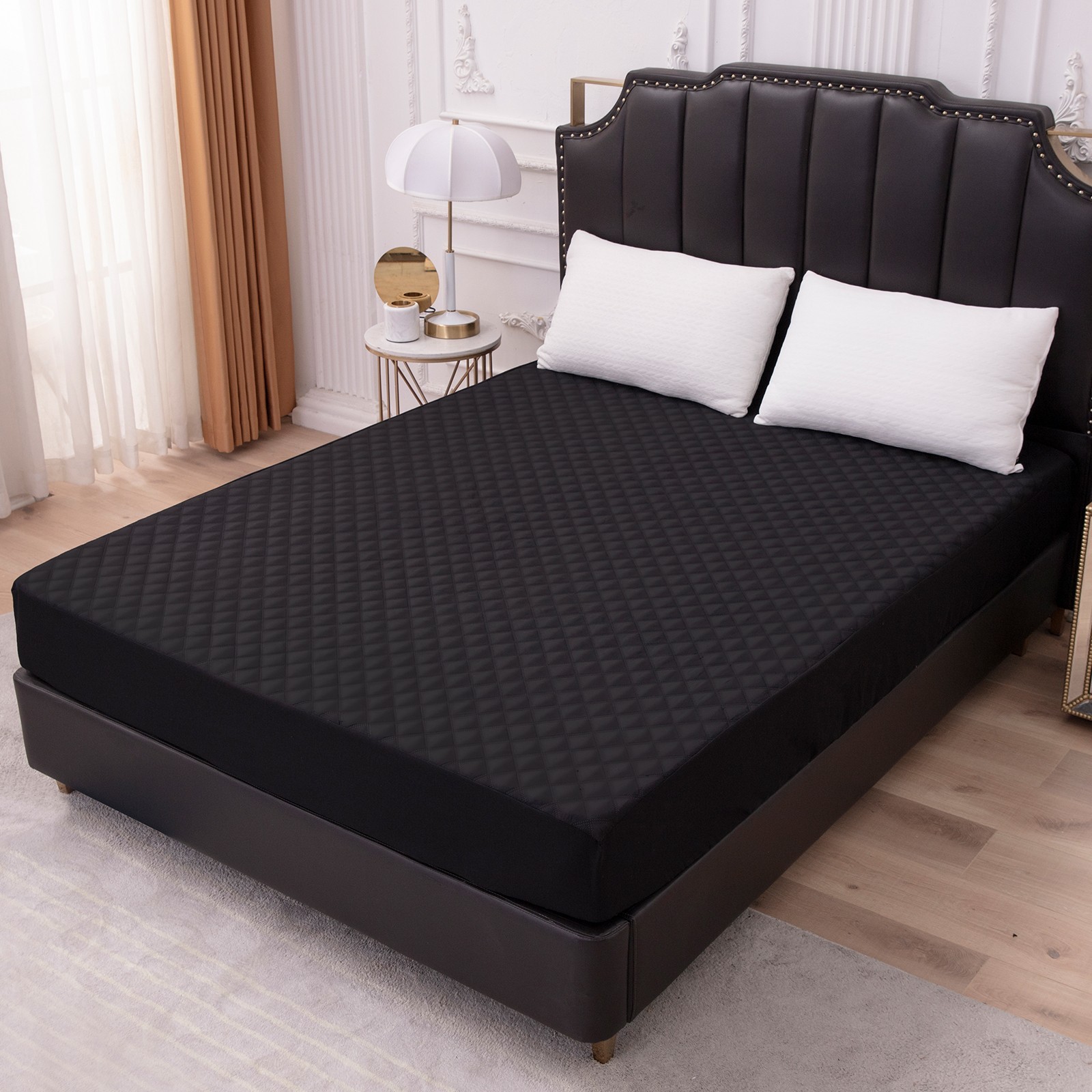 King Queen Full Twin Size Waterproof Mattress Protector Quilted Fitted Cover