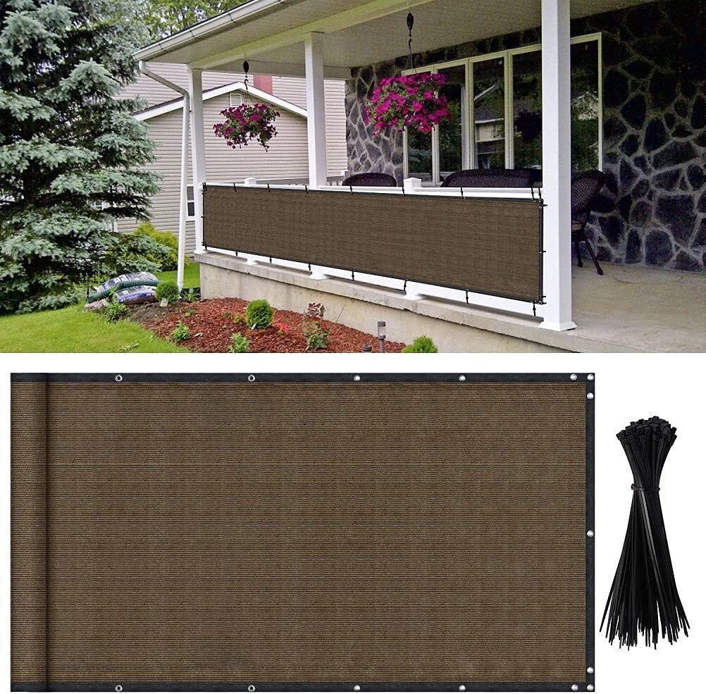 3ft Tall Privacy Balcony Fence Screen Deck Garden Yard Patio Fabric Shade Cover