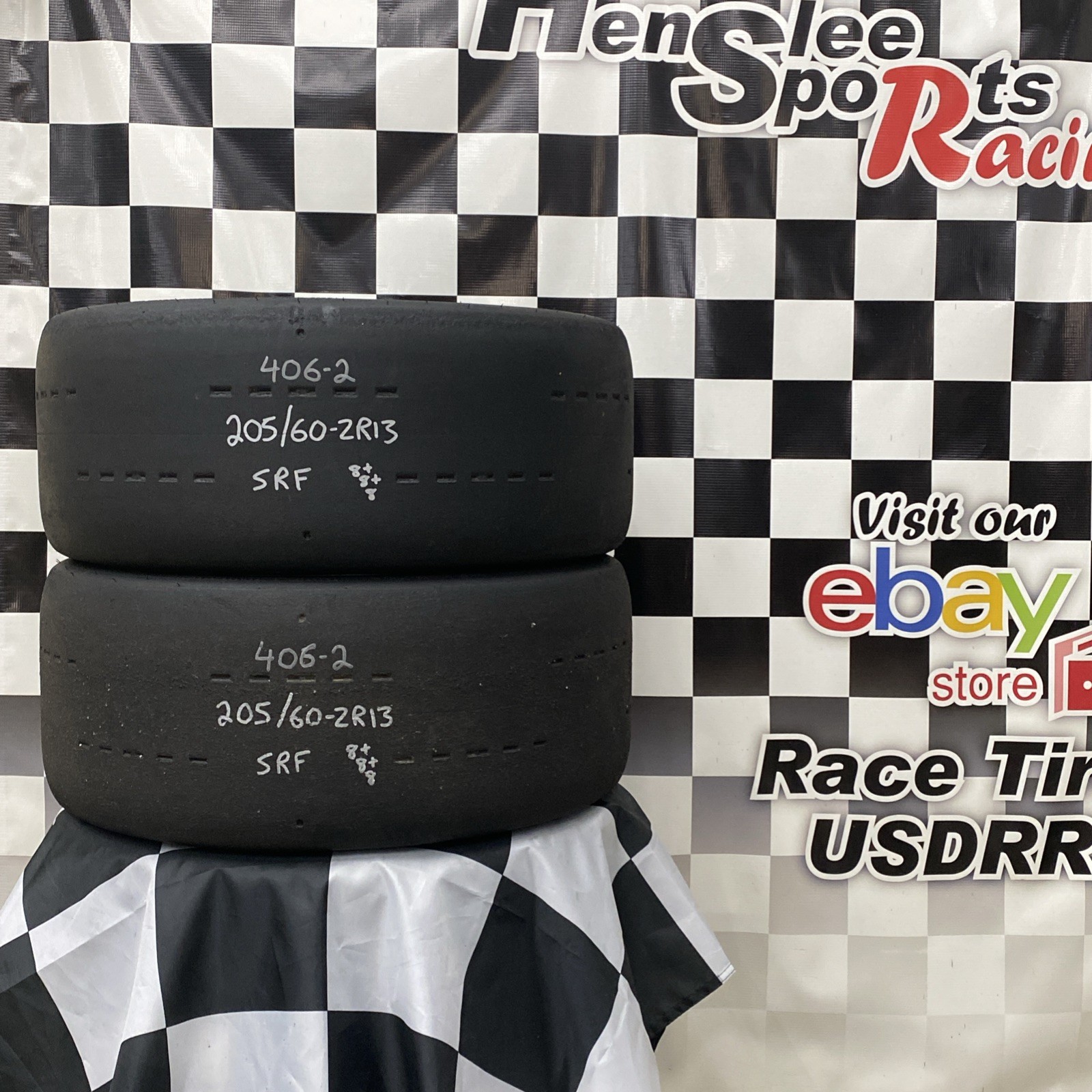 406-2 USDRRT HOOSIER DOT Road Race Tires SRF 205/60-ZR13