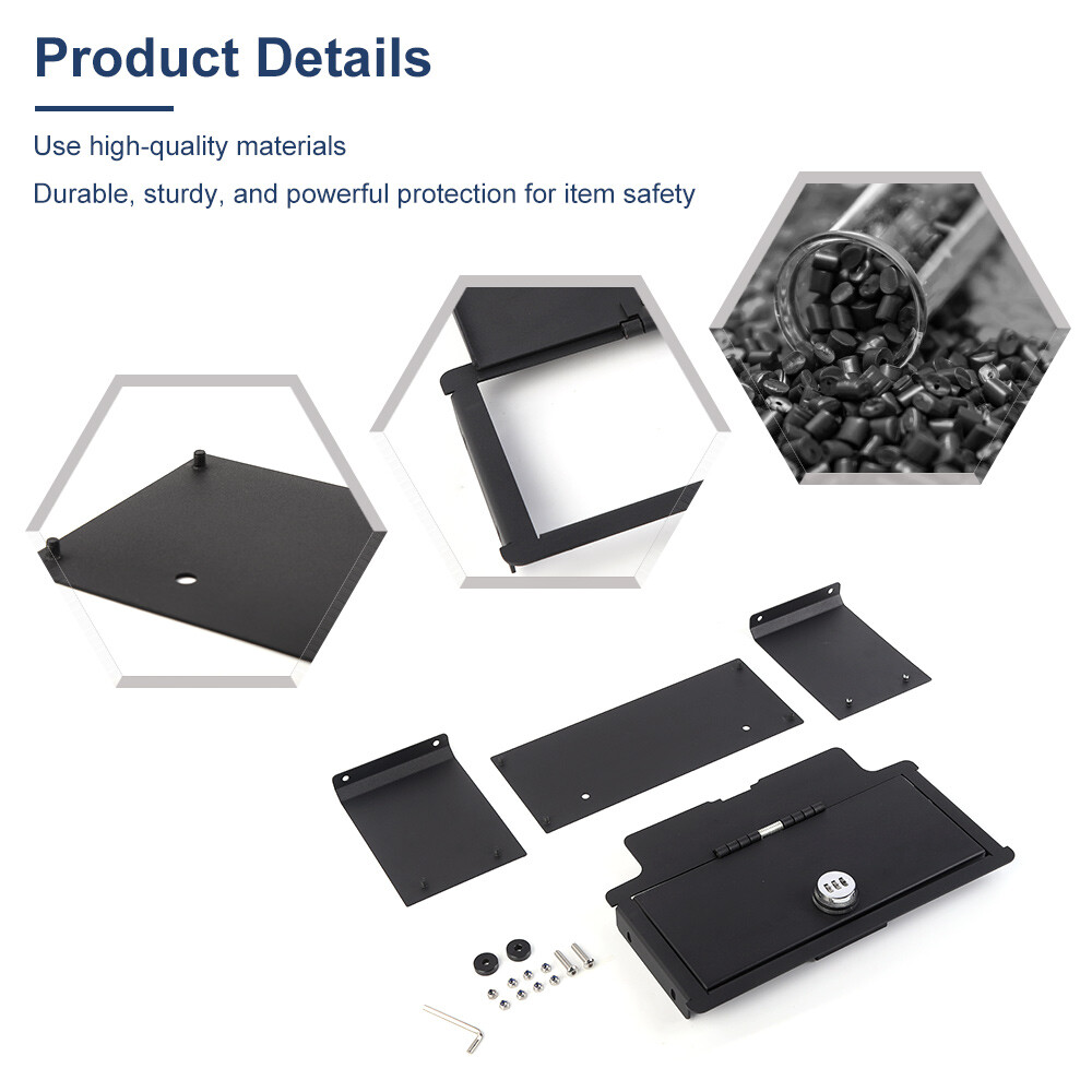 Console Armrest Vault Safe Box Lock Fit For Chevrolet Silverado GMC Sierra 2022+