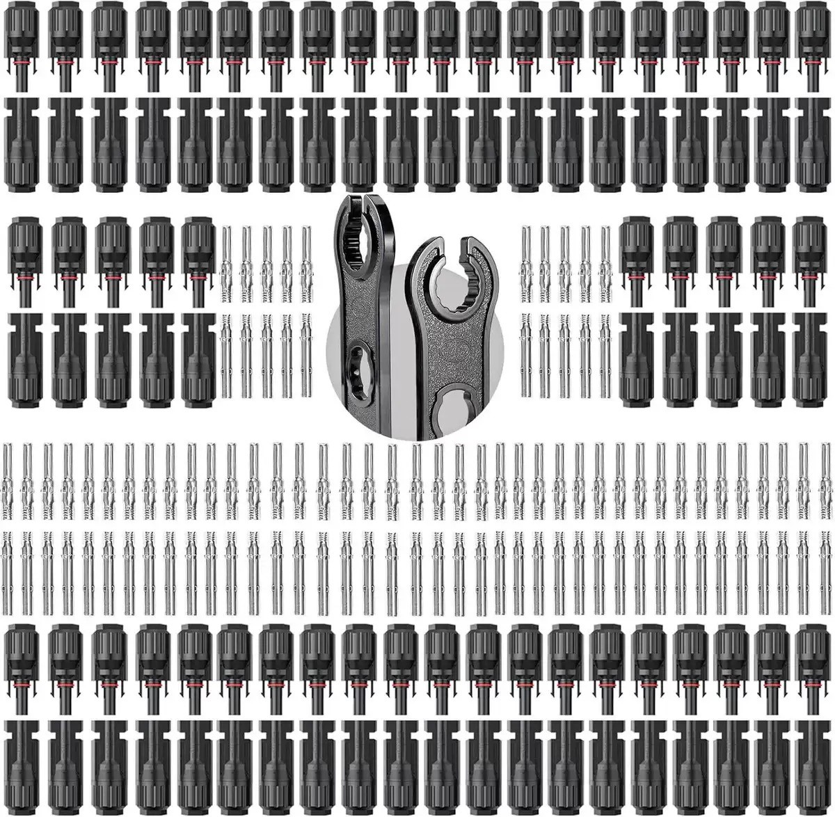 10Set Male Female Wire Cable Connector Set Solar Panel Waterproof Connector