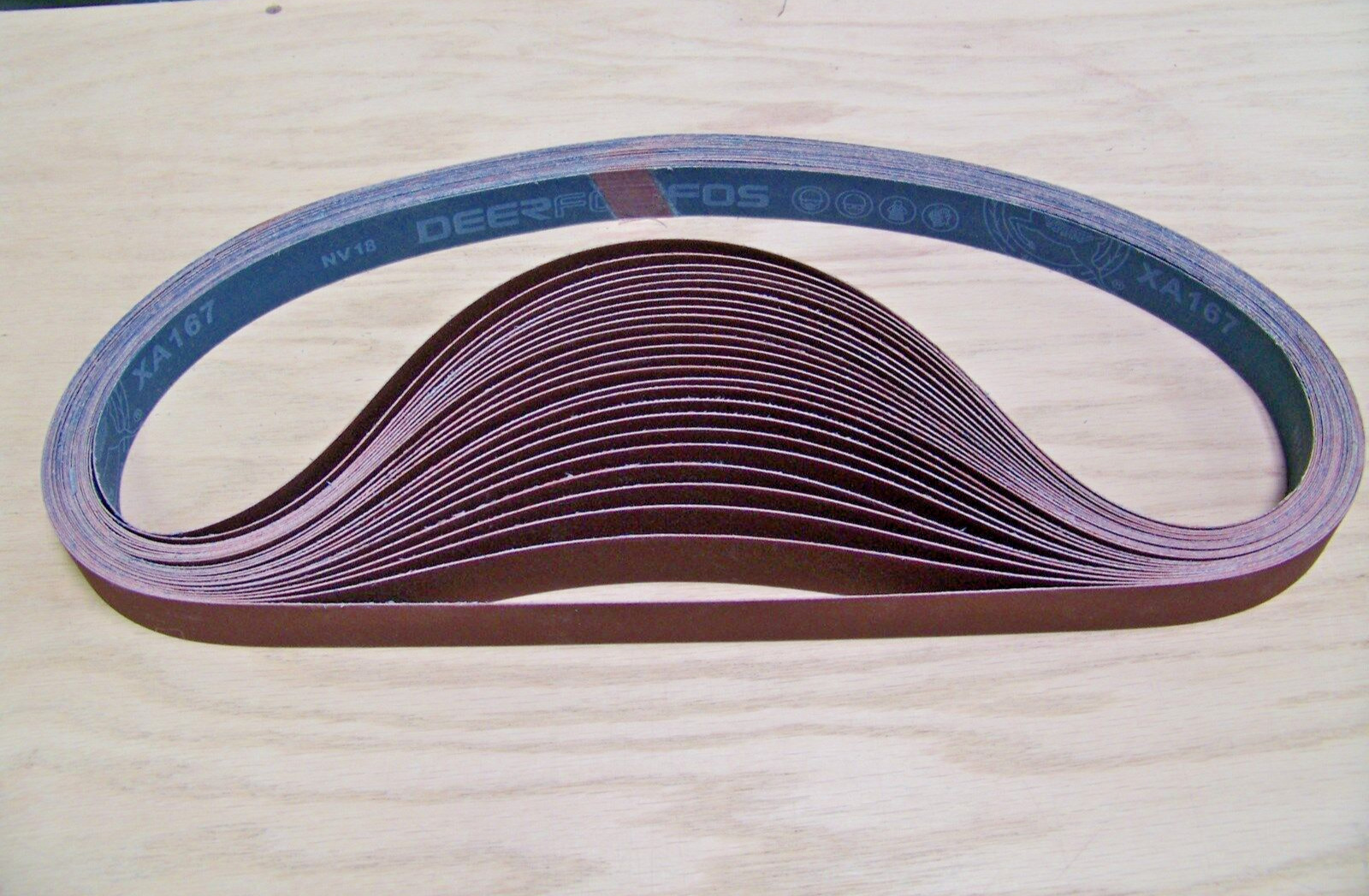 PREMIUM  A/O,  X-WEIGHT  SANDING  BELTS  1" X 42",  10 - PACK,  320 -GRIT