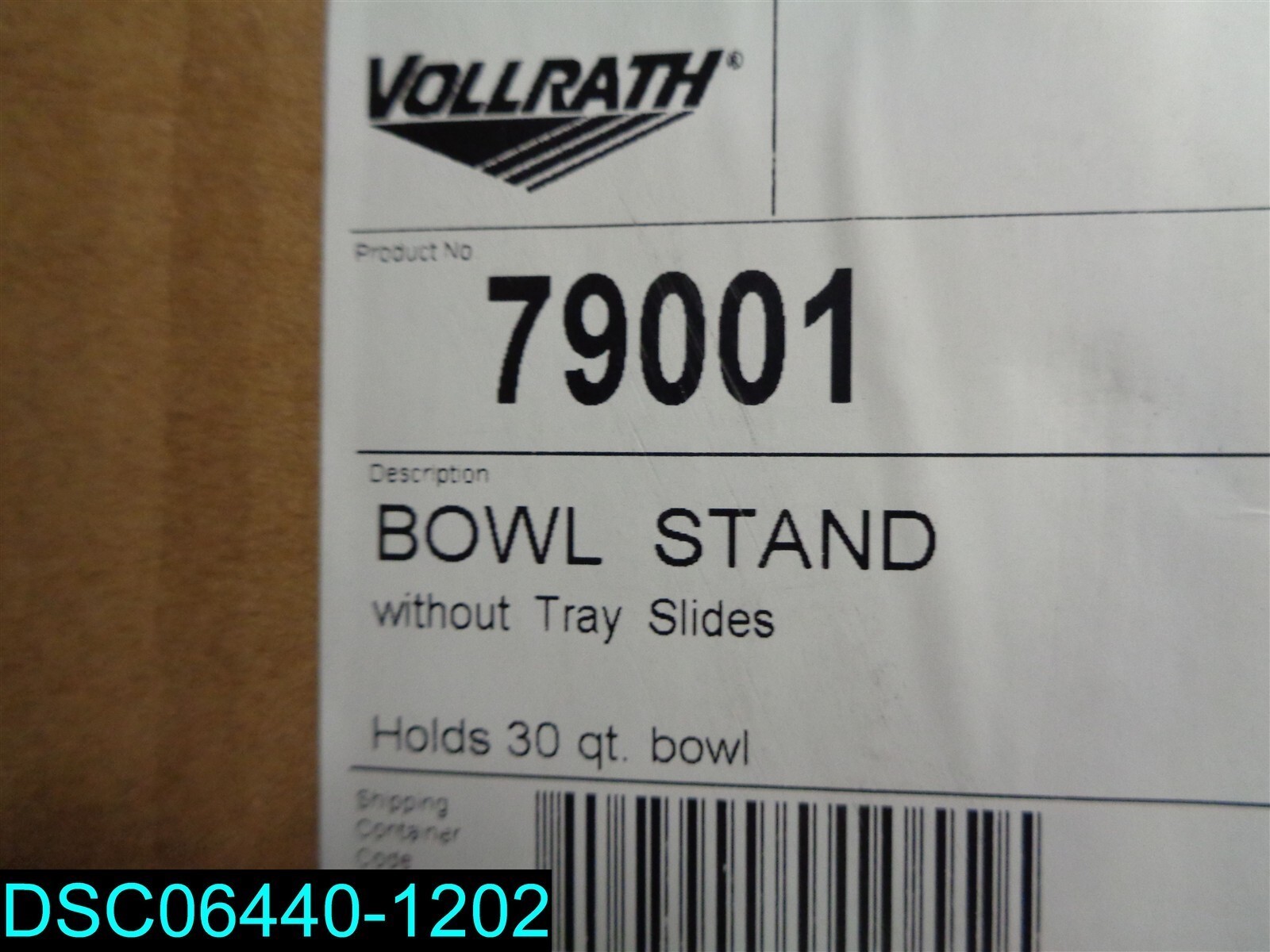Vollrath 79301 Stainless Steel 30 Quart Mobile Bowl and Stand