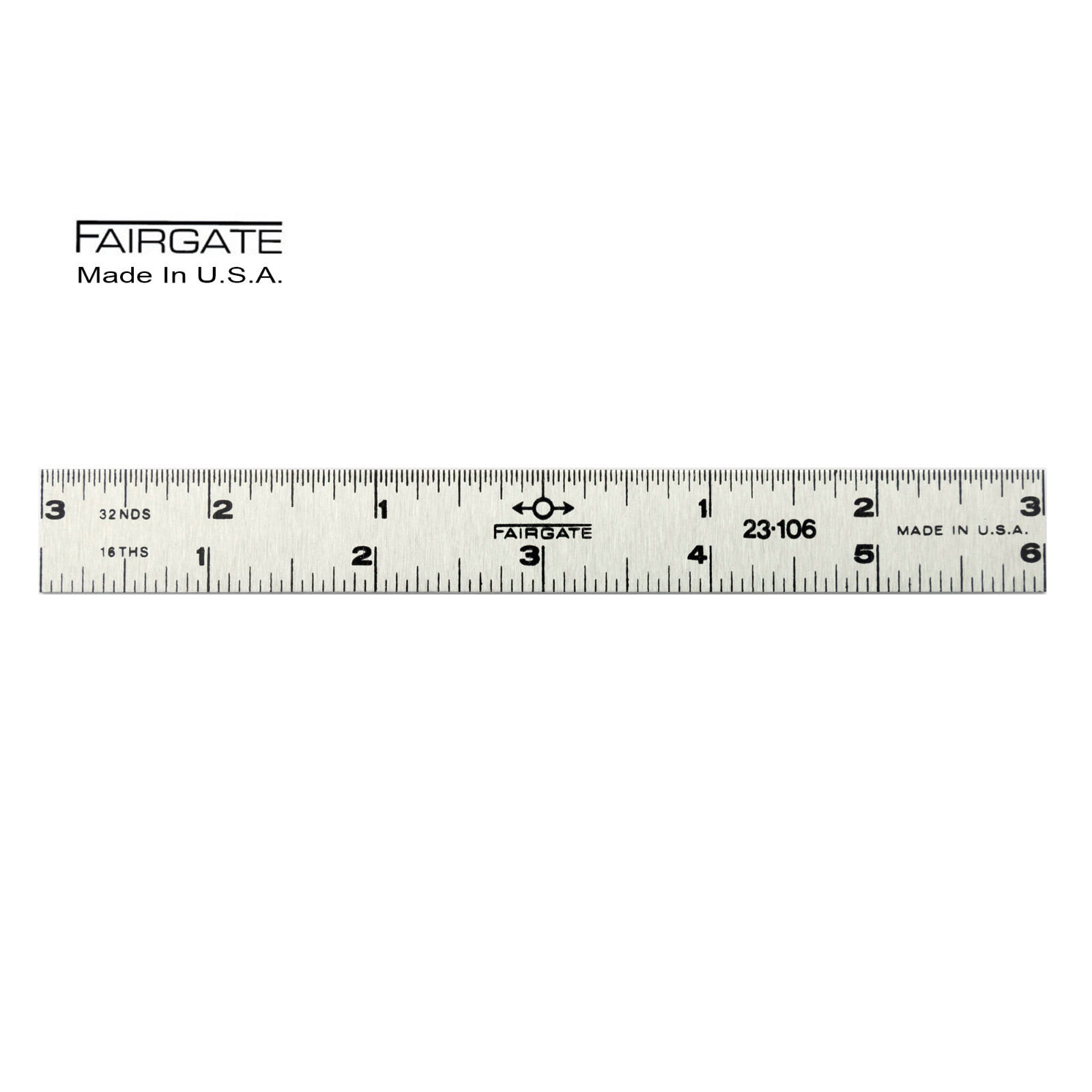 Fairgate 6" Center Finding Ruler,  3/4" Wide, 23-106 Made In USA