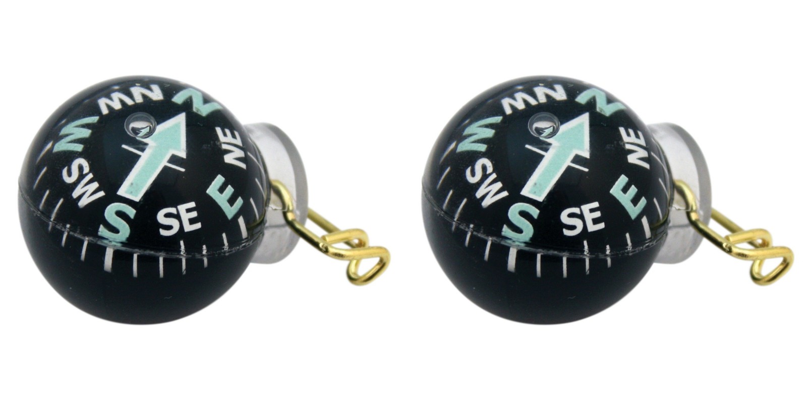 Coghlan's Ball-Type Pin-On Compass Liquid Filled Luminous Arrow Survival(2-Pack)