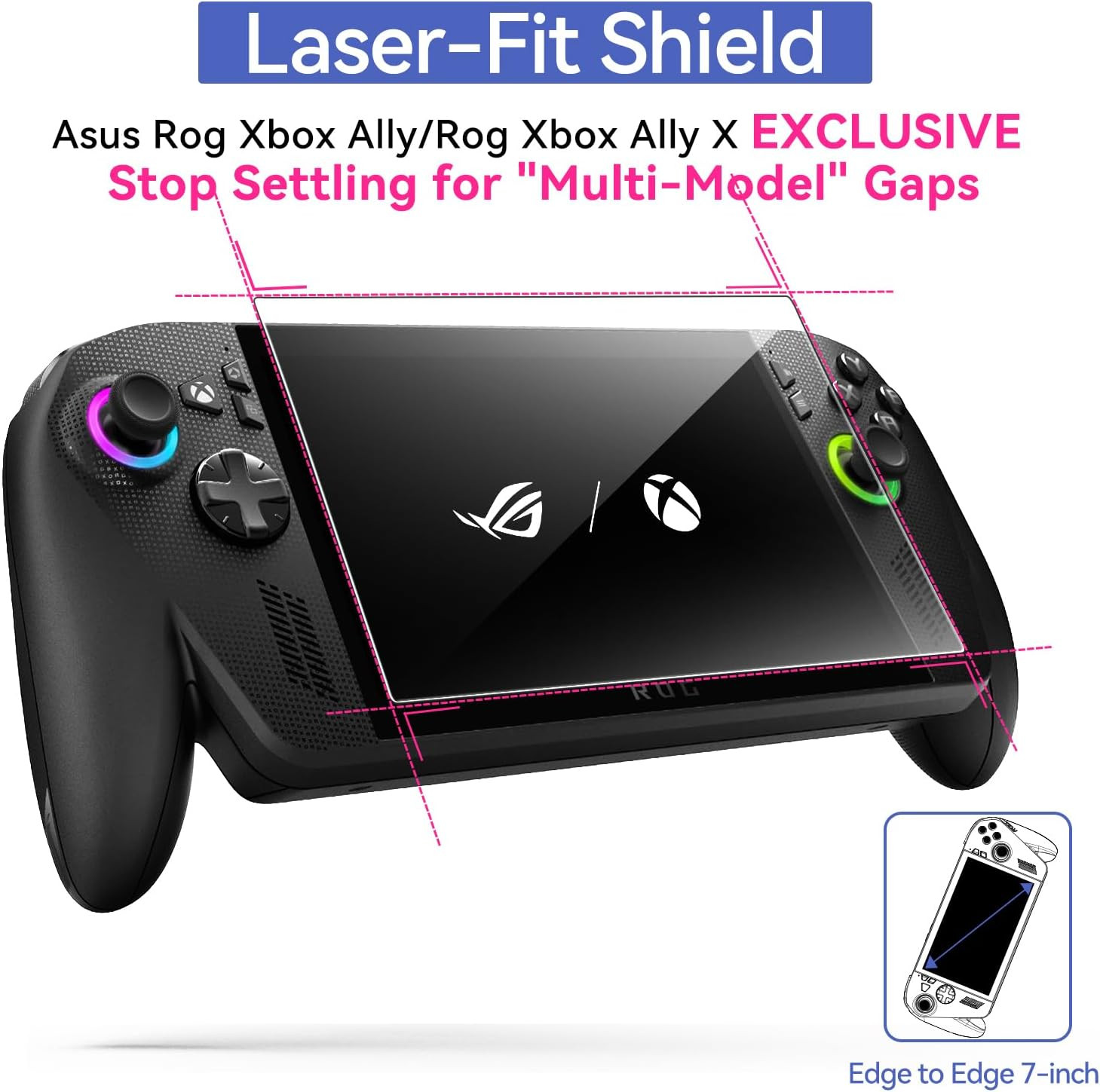 3-Pack Screen Protector for ASUS ROG Xbox Ally X/ROG Xbox Ally Handheld 2025, Te