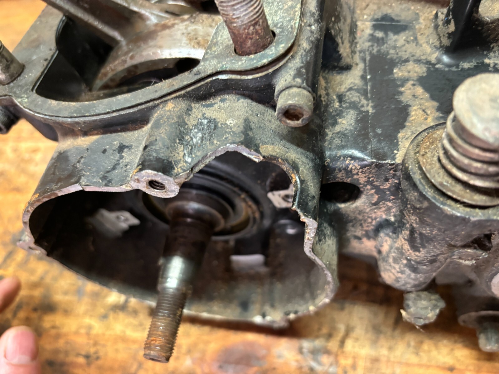 1982 Yamaha YZ490 Engine Bottom End Crank Case Transmission YZ 490