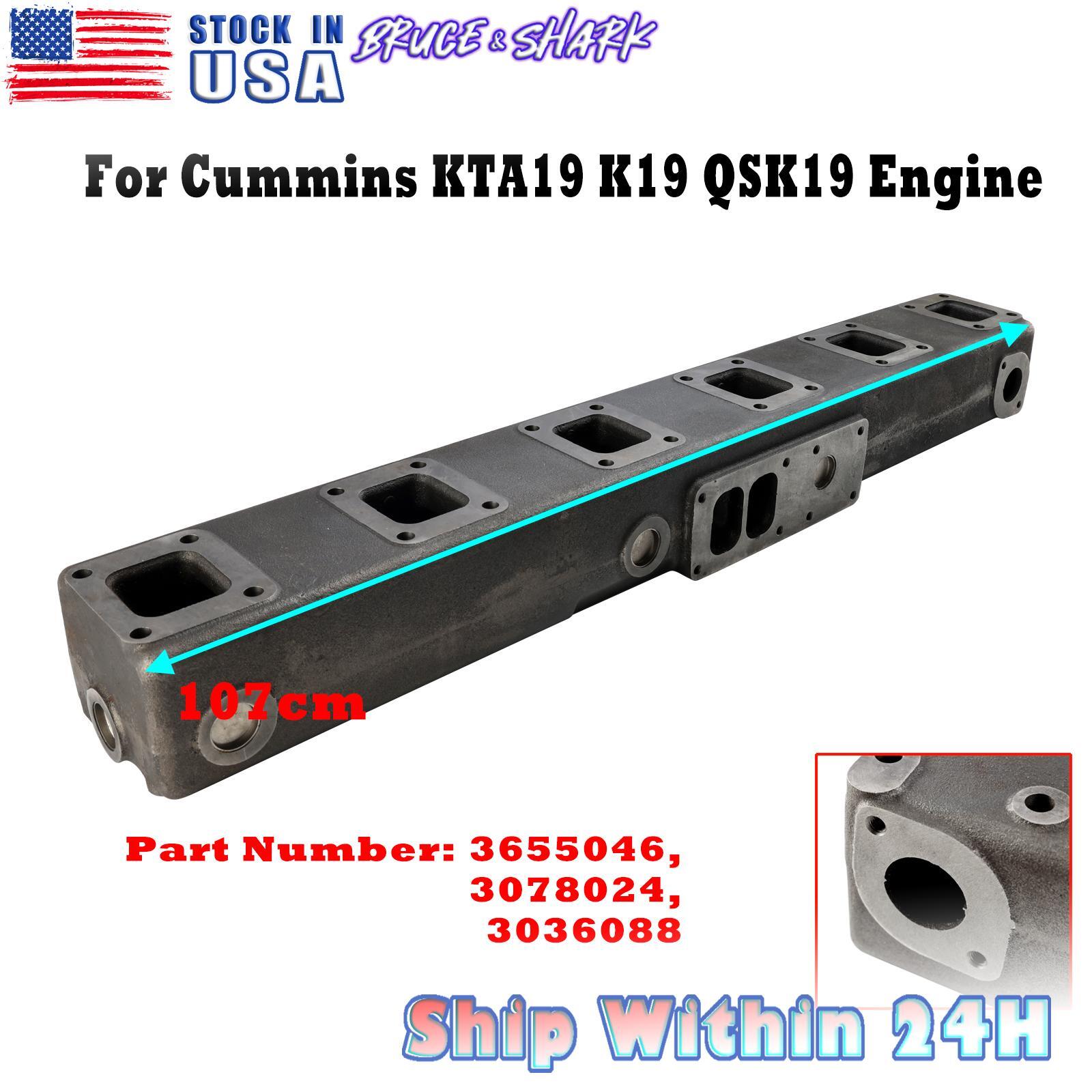 Wet Marine Exhaust Manifold 3655046 3078024 3036088 For Cummins K19 KTA19 U5