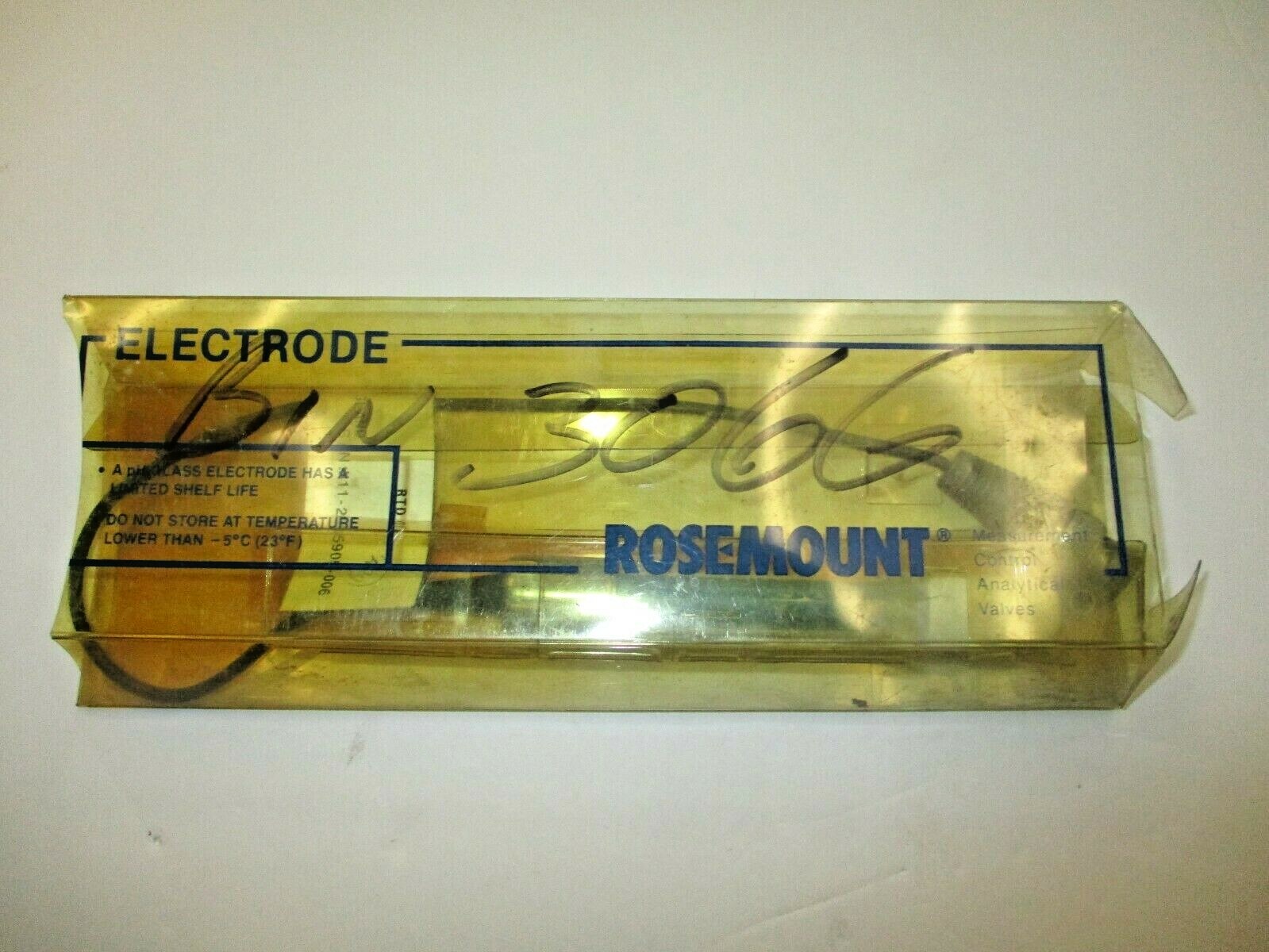 Rosemount Analytical 2001553 General Purpose pH Electrode w/o Gland -NIB