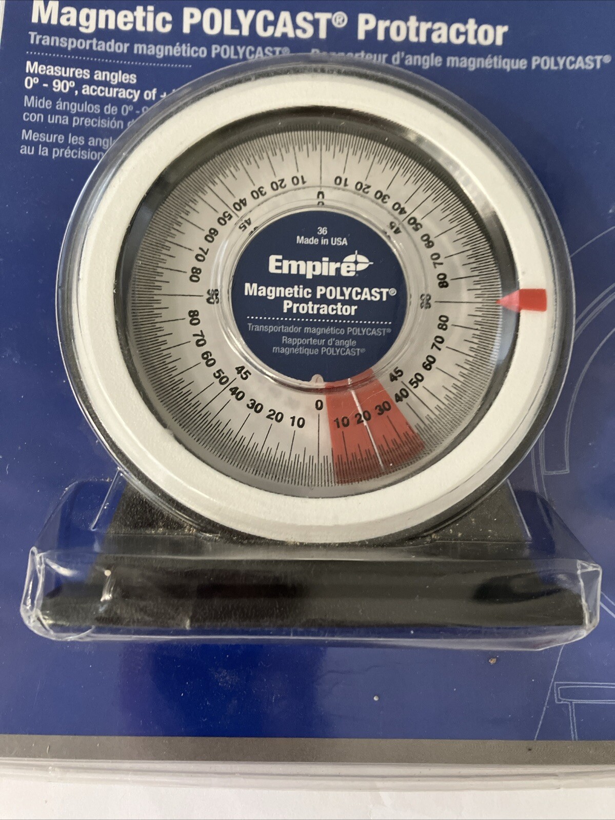 Empire Level 36 Magnetic Polycast Protractor