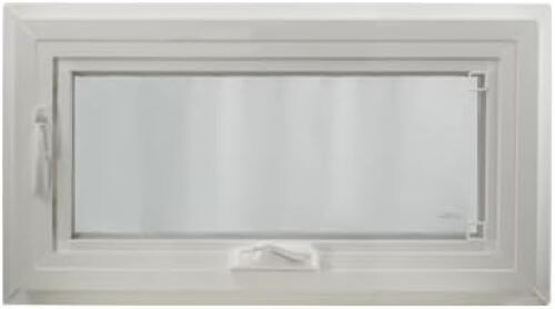 Crank Out Windows 42" x 16" White Vinyl Tempered Glass Low-E Awning Window