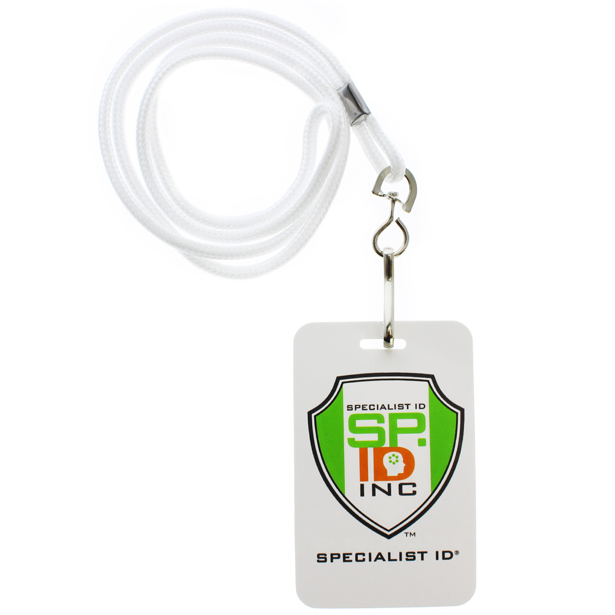 10 Premium Round ID Badge Neck Lanyards for Card Holders & Name Tags -J Hook 36"