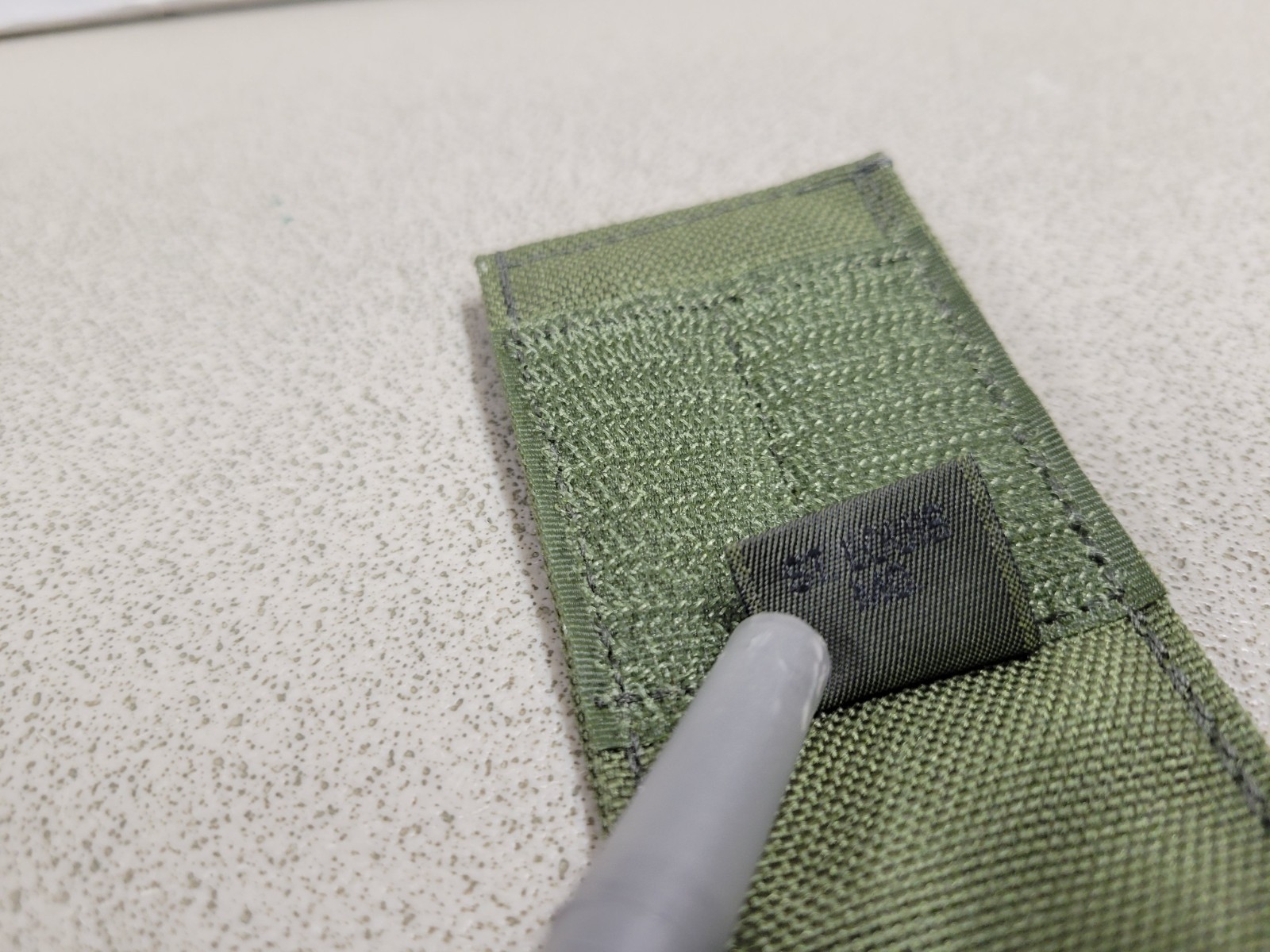 Old Gen Eagle OD Green Suppressor Pouch w/ Alice Clip Flashlight Pouch NOS