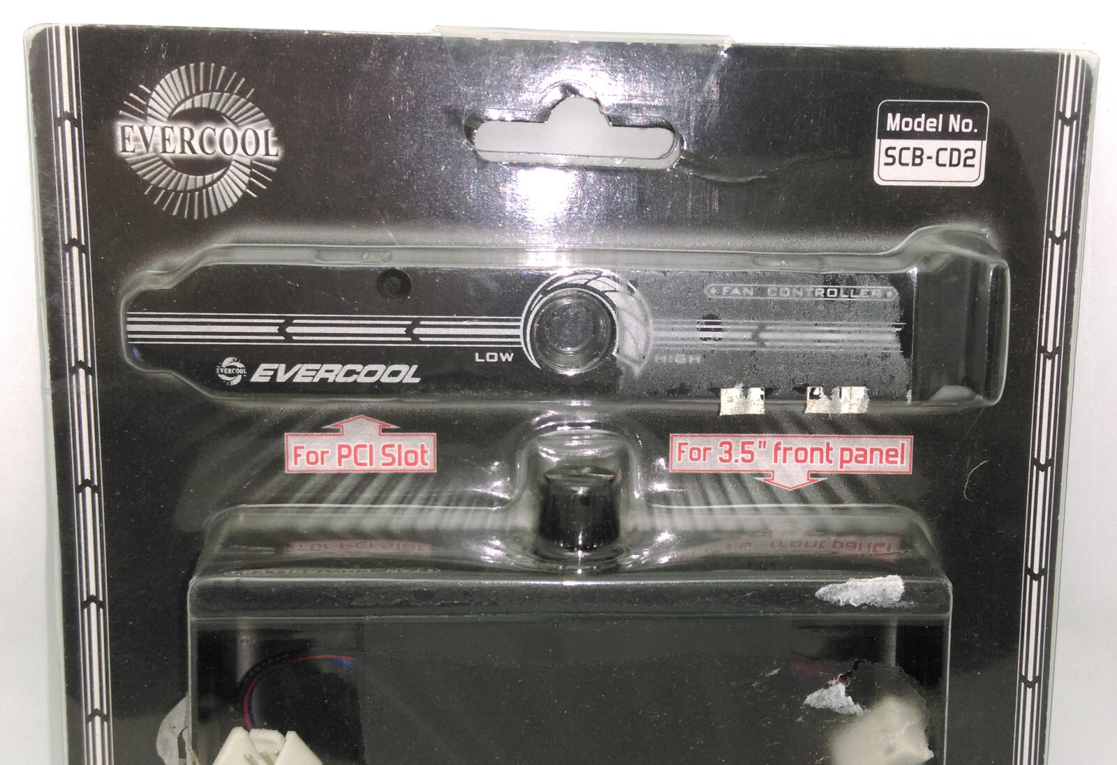 New Evercool Twister Black 3.5" Front Panel Bay or PCI Slot Fan Speed Controller