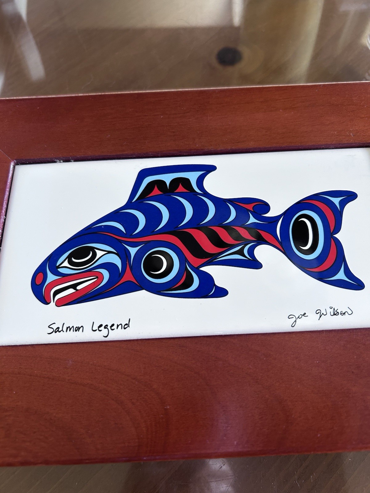 Salmon Legend Joe Wilson Tile Art Box