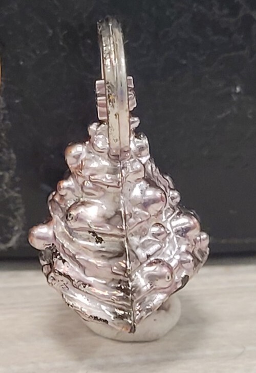 Vintage plastic Chrome CHRISTMAS TREE gumball charm prize jewelry