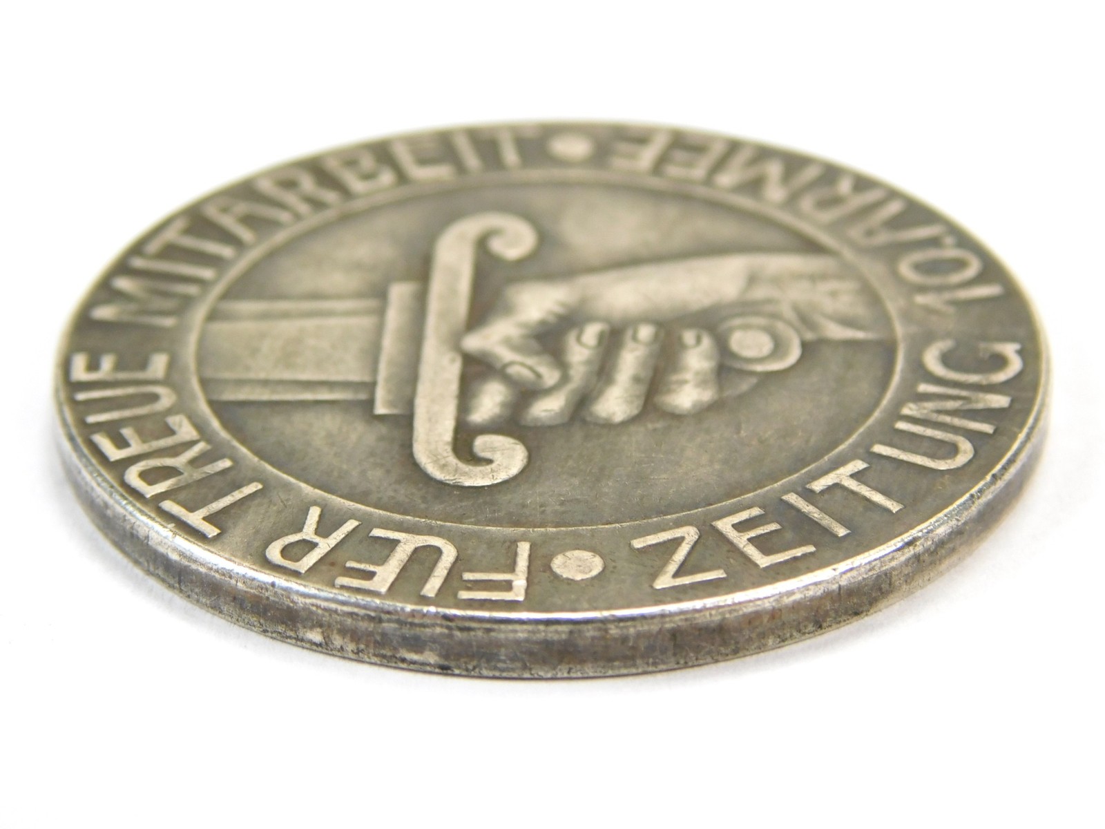 Antique German Germany WW1 White Metal Table Medal