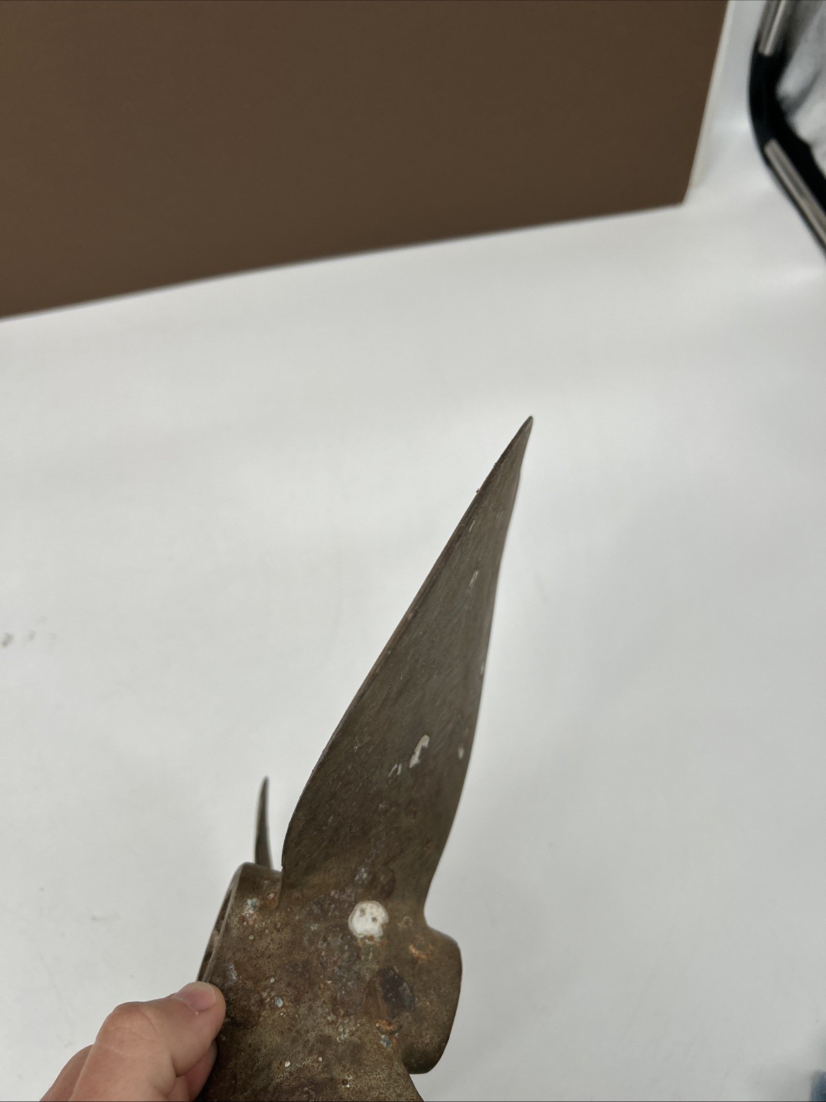 grand Rapids Vtg Brass Boat Propeller 3 Blade 1" Shaft 17 LH 14