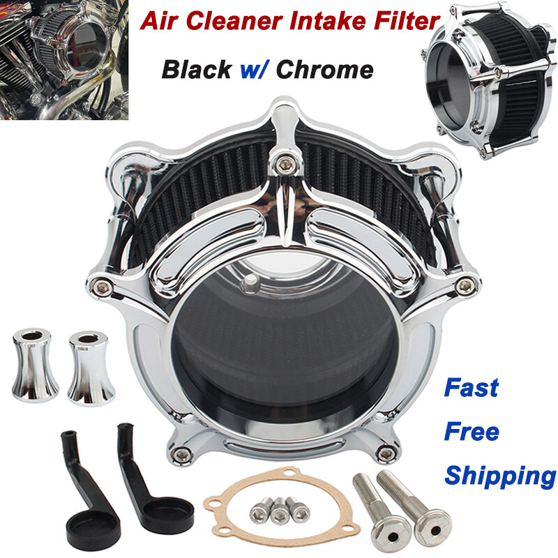 Air Cleaner Intake Filter For Harley Dyna Softail Touring Road King Street Glide