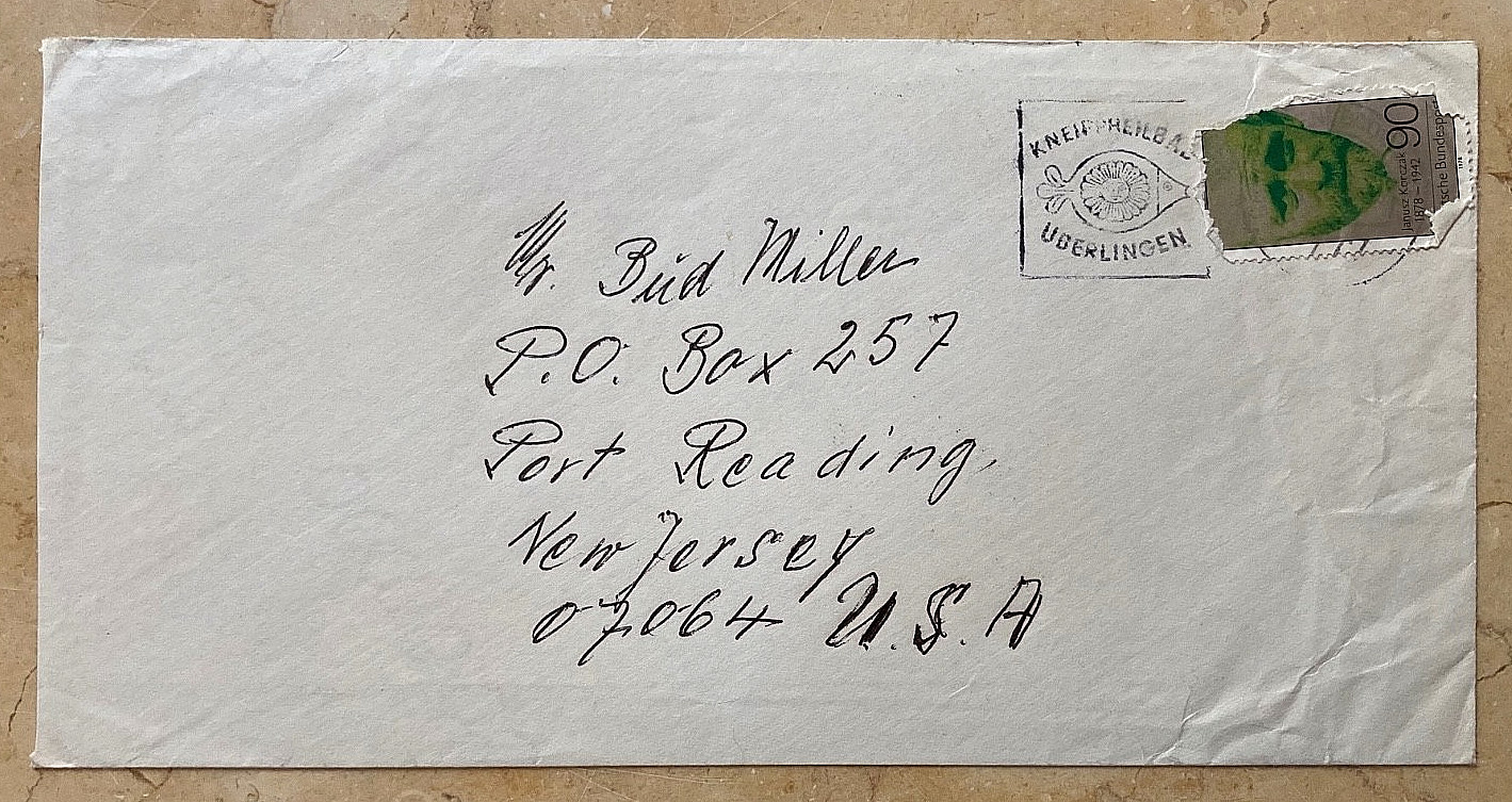 HINDENBURG DISASTER 1ST OFFICER ALBERT SAMMT AUTOGRAPHED ADDRESSED ENVELOPE 1979