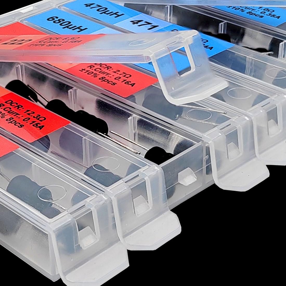 160PCS Inductor Assortment Kit 20 Values 1uH-10mH Radial Power Choke Box Copper