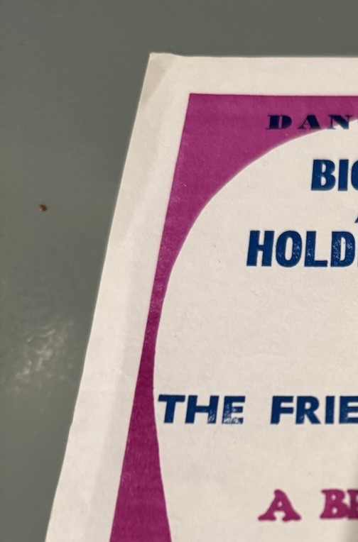 Rare!- Brother and The Holding Co Handbill-1966-California Hall-Original